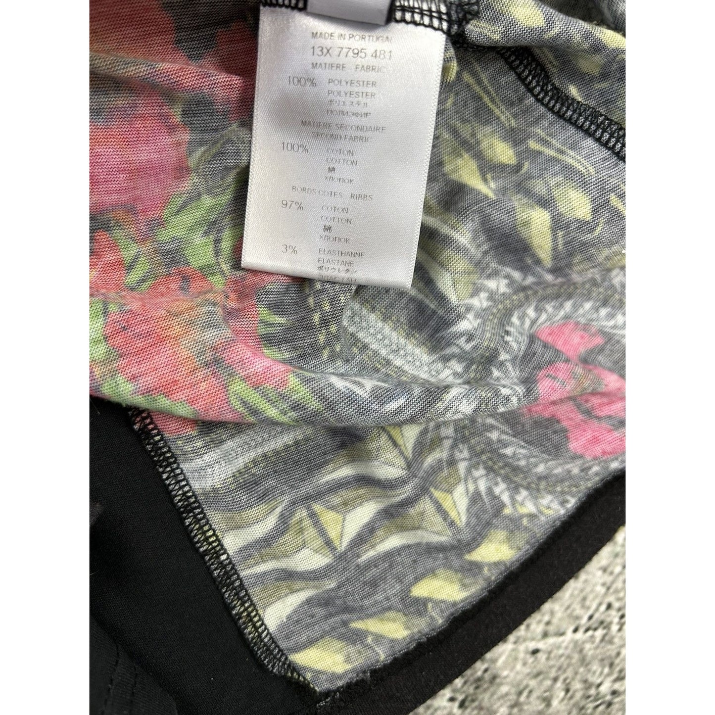 Givenchy Madonna and Iris SS13 t-shirt black tee fullprint