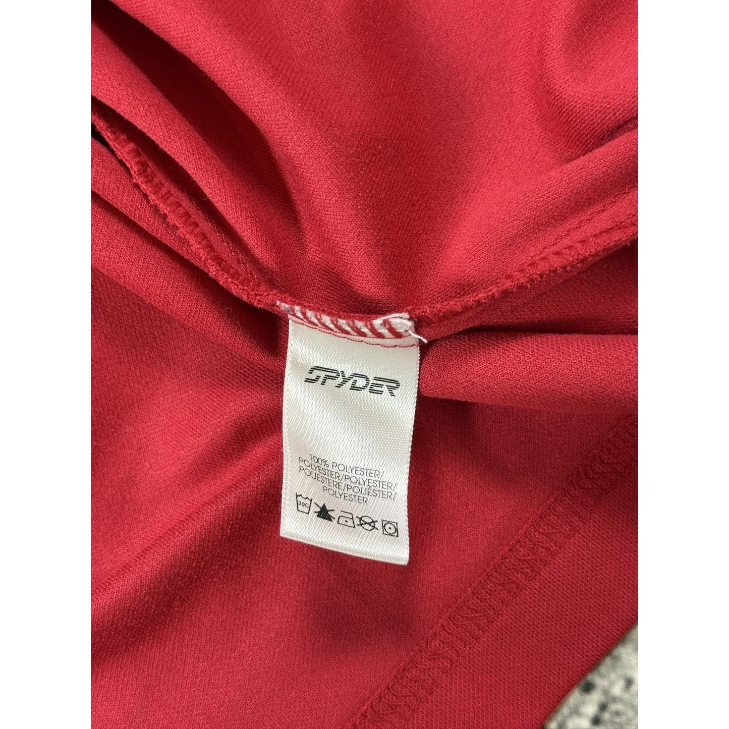 Spyder long sleeve red half zip sweatshirt motocross running
