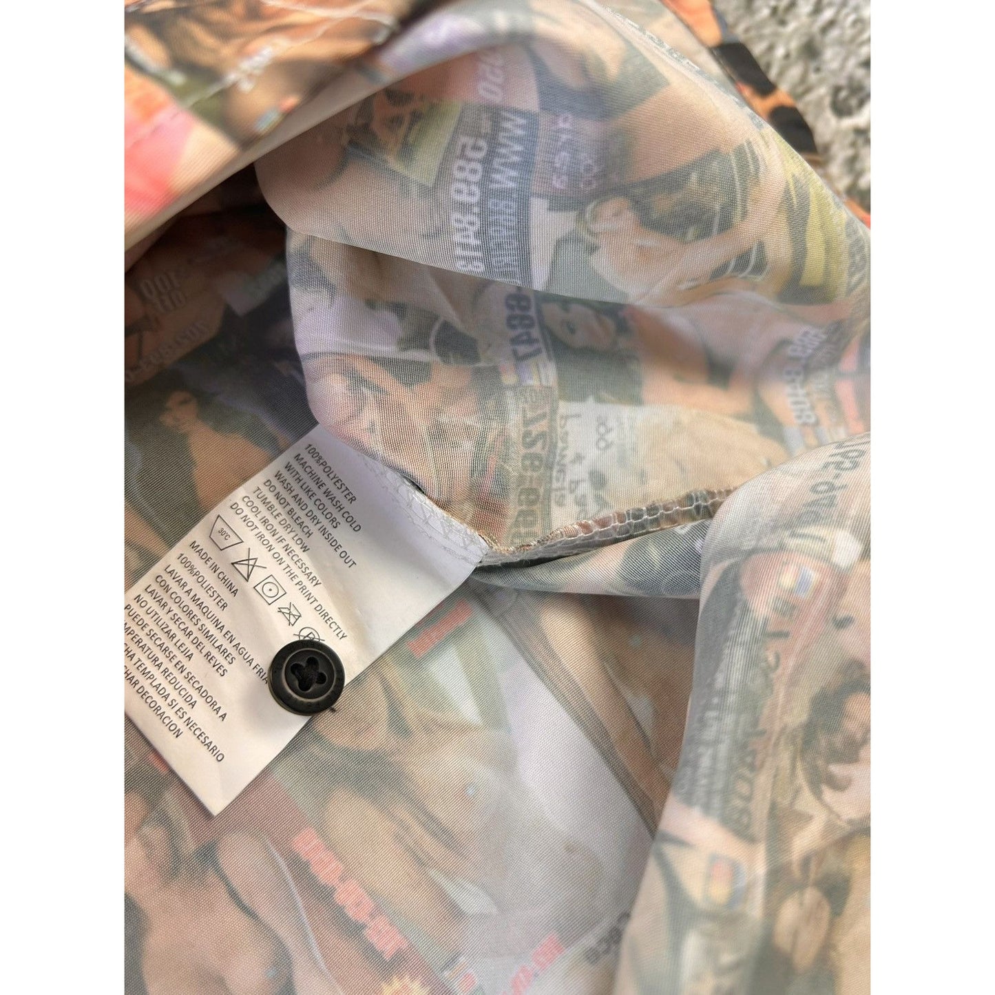 Pelle Pelle Playboy style vintage fullprint shirt shorts set