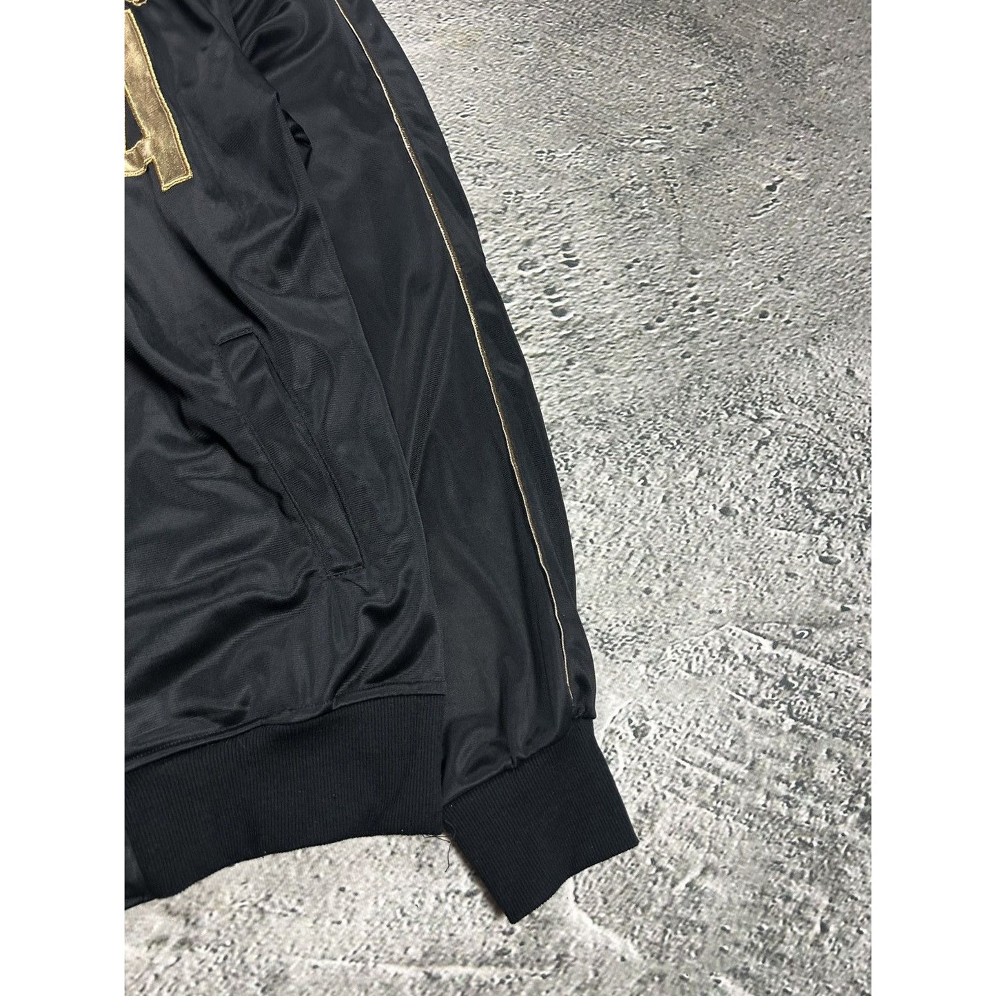 Italia zip sweatshirt vintage Y2K big logo black gold Italy