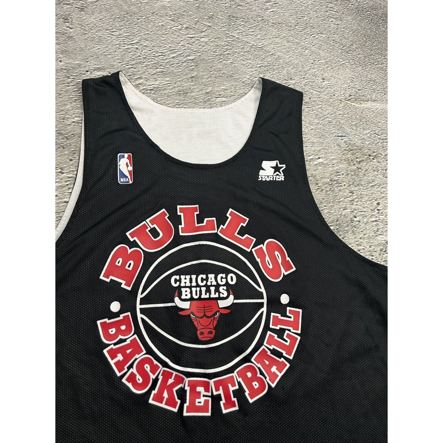 Chicago Bulls Vintage Reversible Practice Jersey Black White