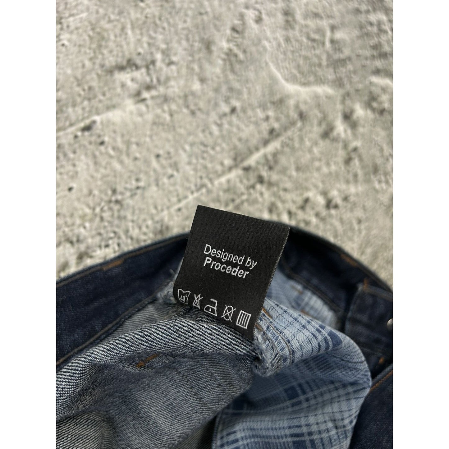 Chada Proceder vintage embroidery jeans