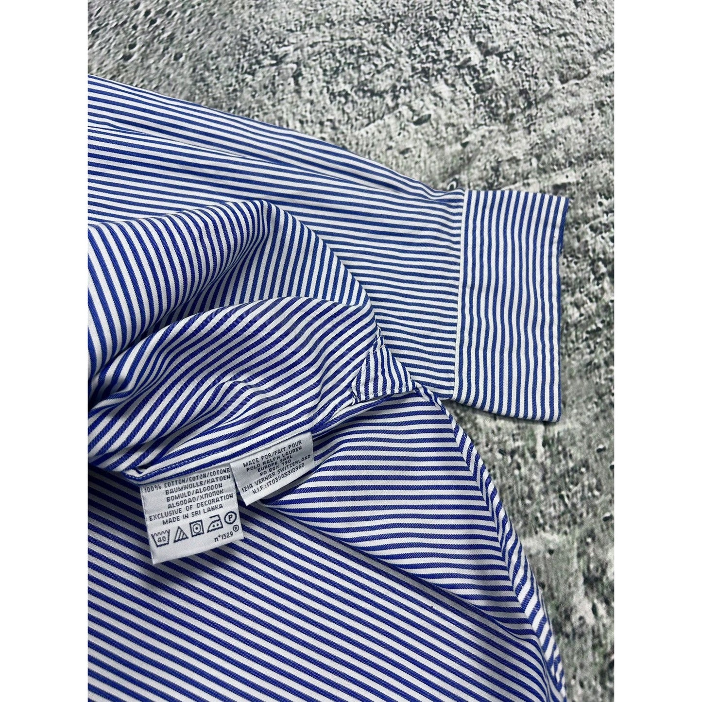 Polo Ralph Lauren shirt button up longsleeve blue striped