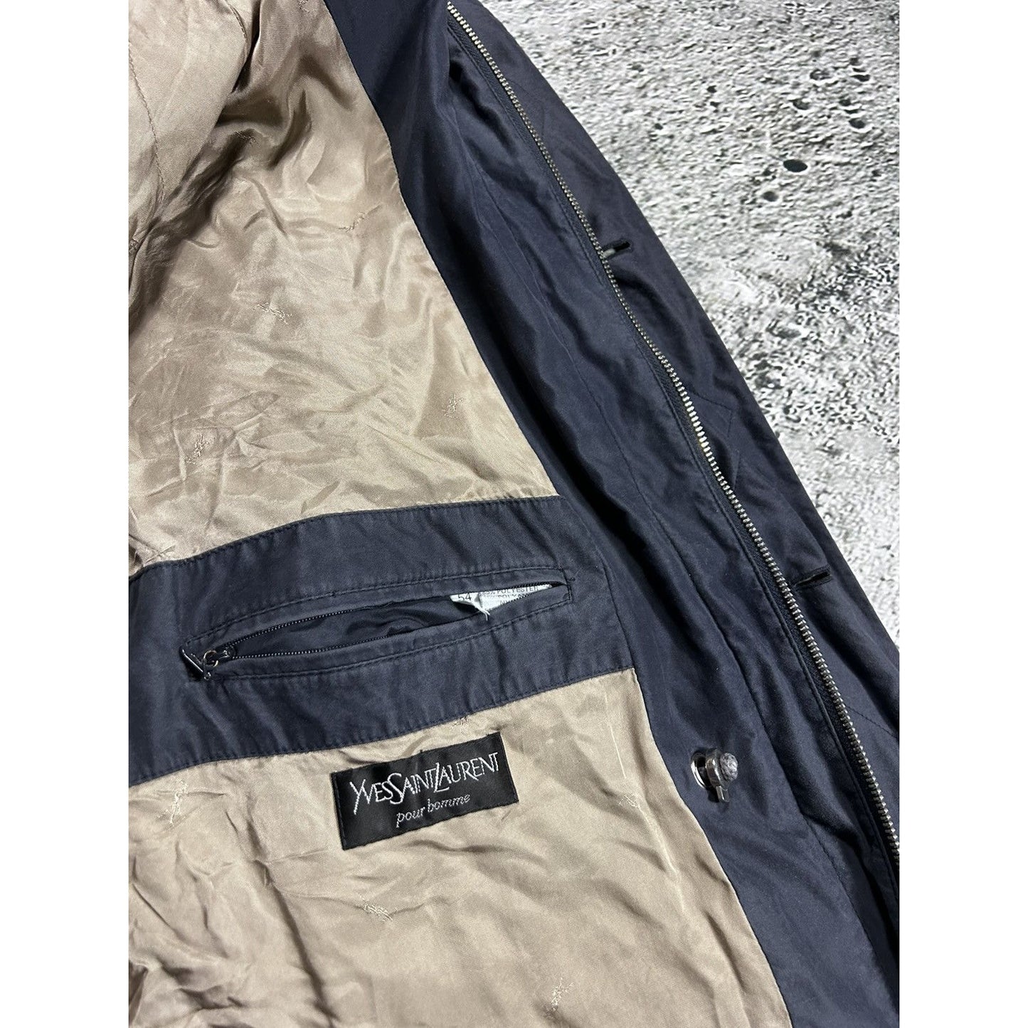 Yves Saint Laurent vintage navy coat