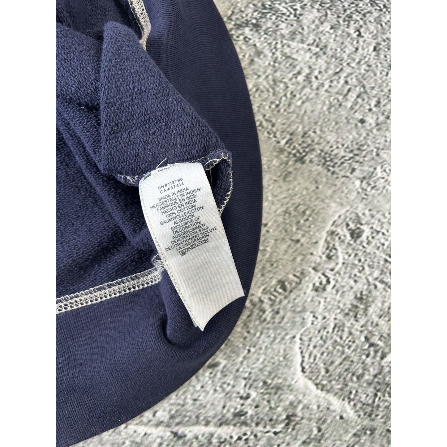 True Religion vintage Navy blue zip hoodie big logo