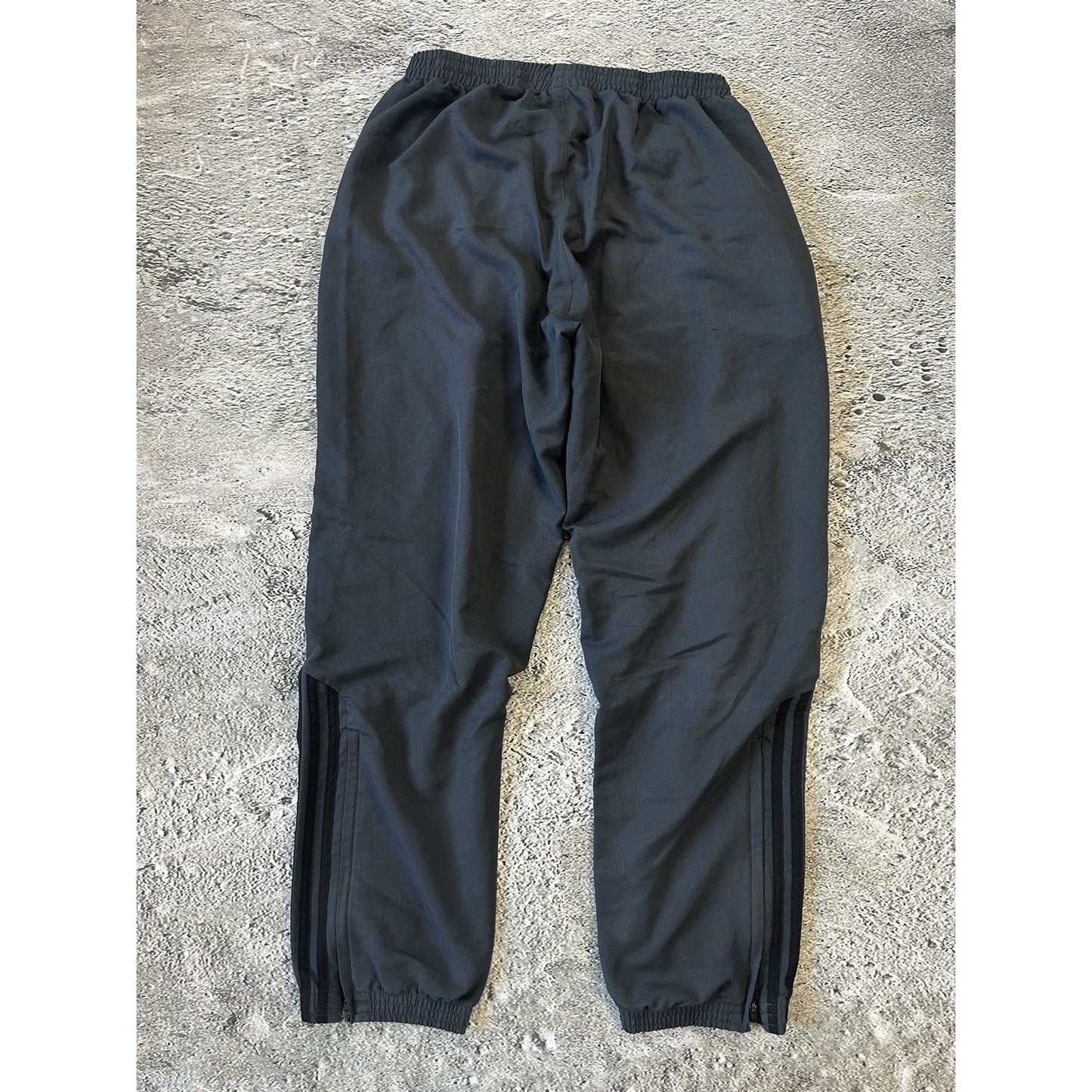Adidas vintage grey nylon track pants drill Y2K