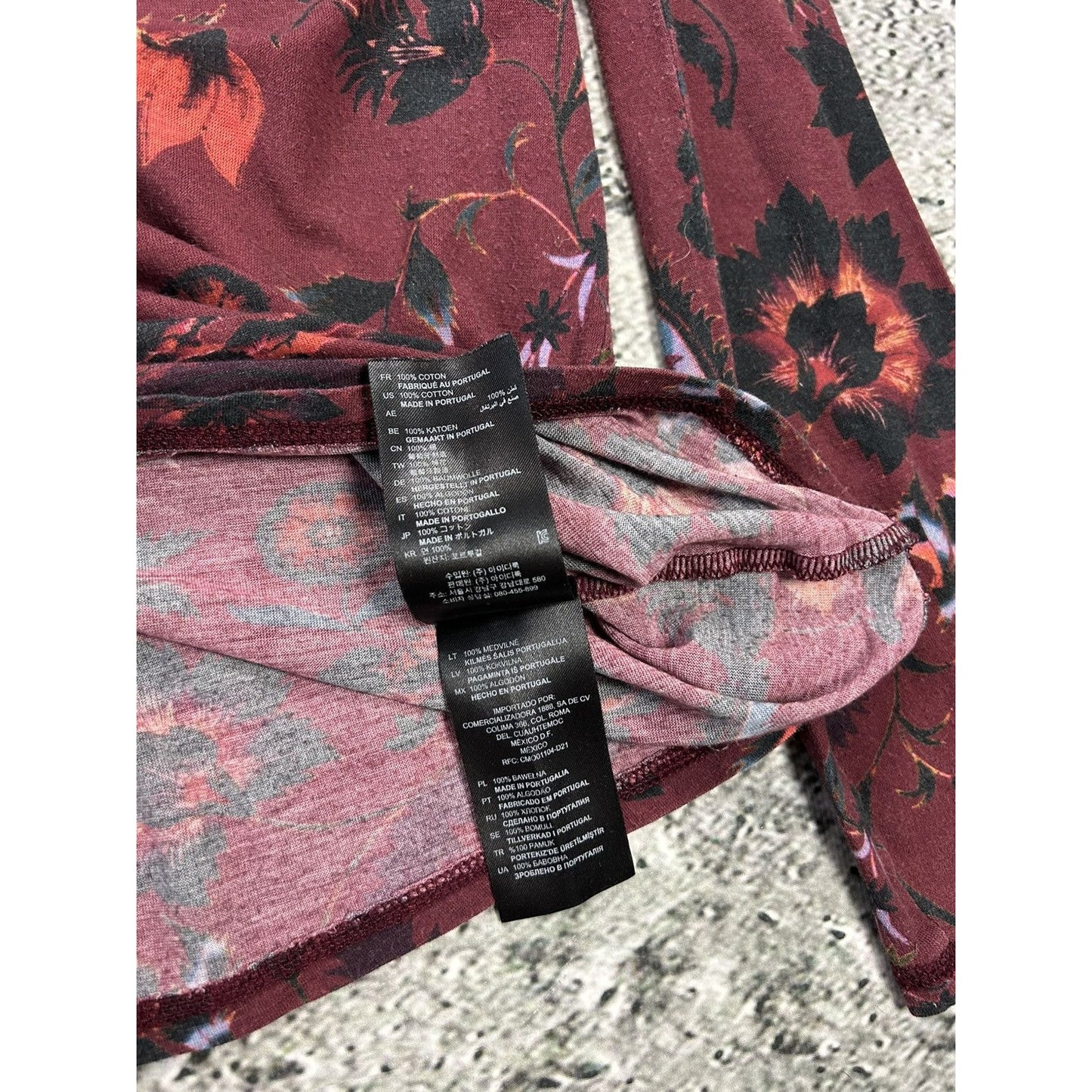 Sandro Paris longsleeve floral red