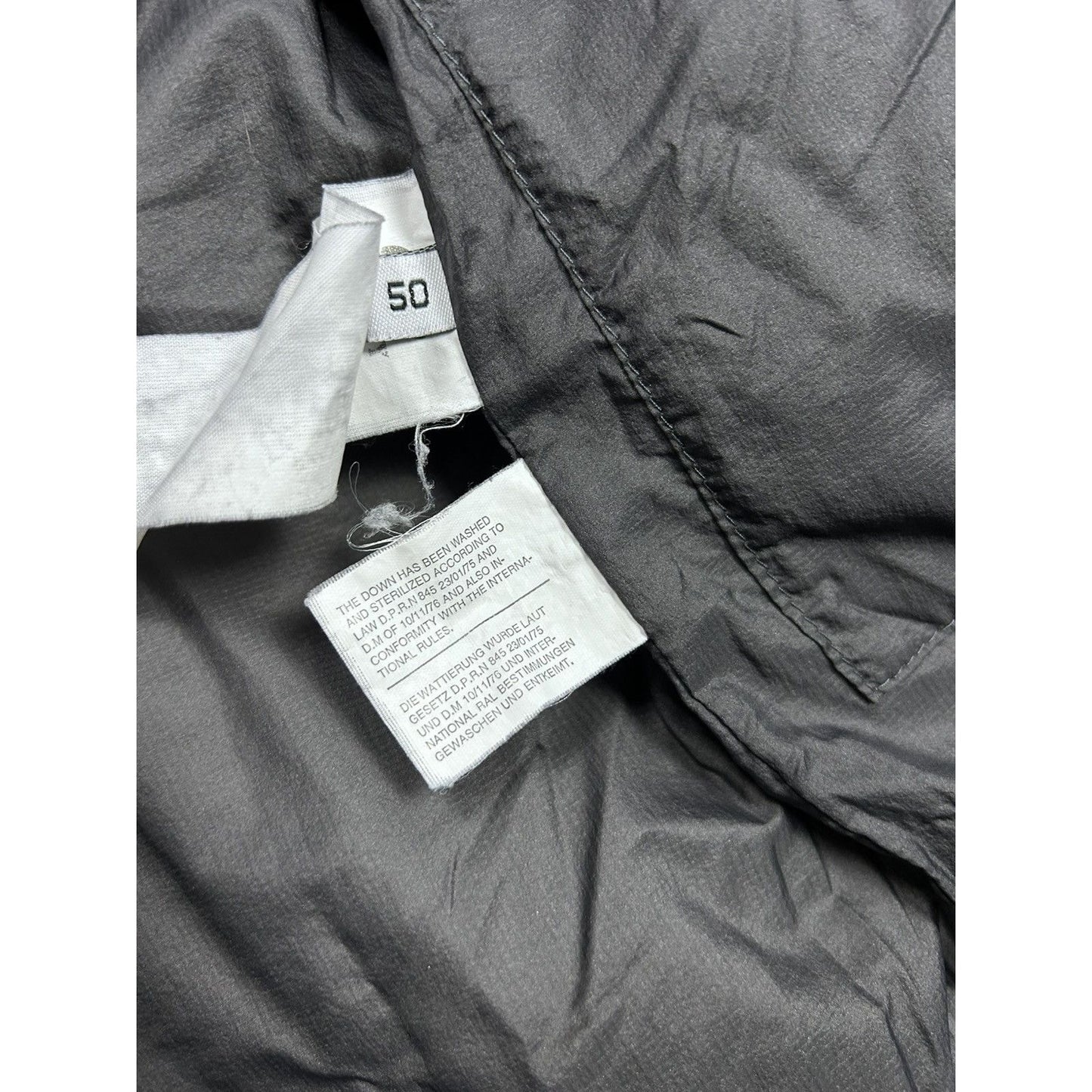 C.P. Company down jacket vest navy gillet archive with badge
