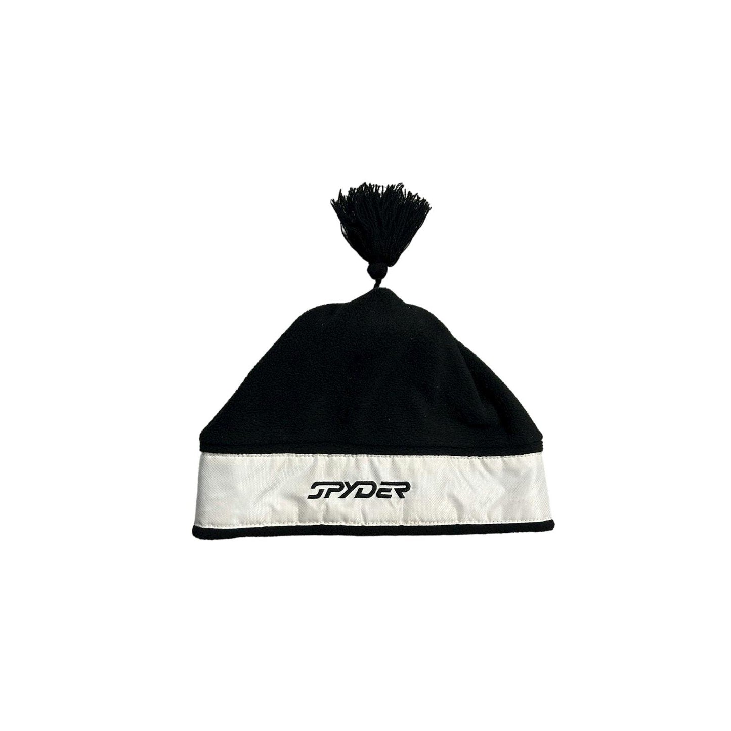 Spyder beanie vintage big logo black white Y2K