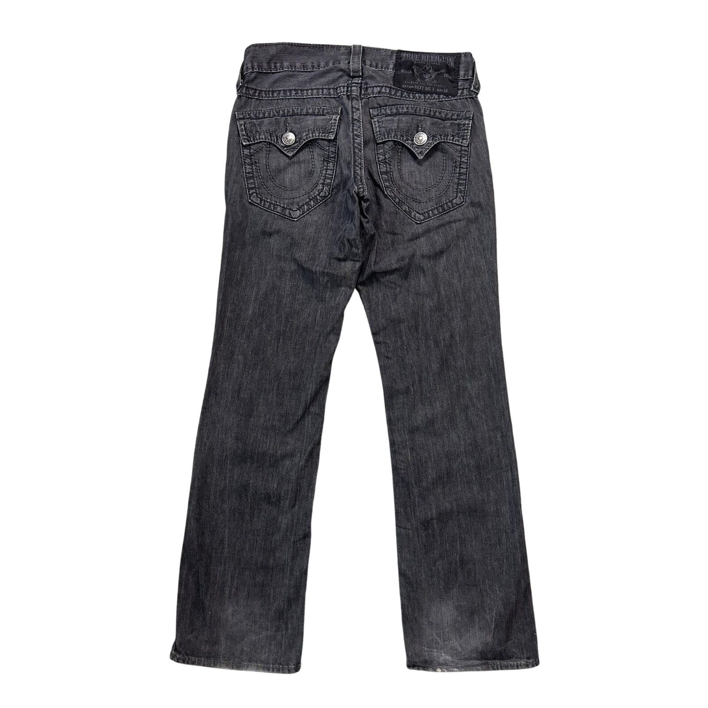 True Religion vintage grey jeans denim pants Y2K
