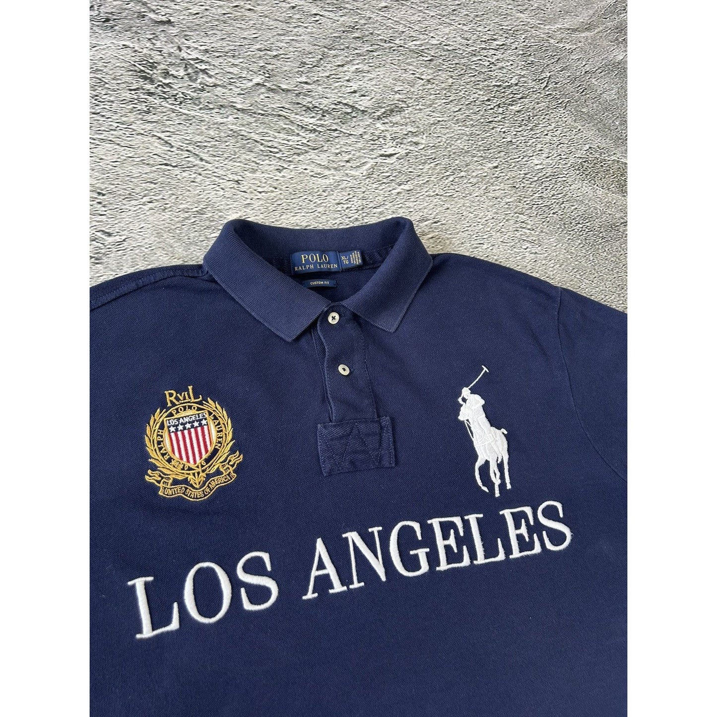 Chief Keef Polo Ralph Lauren Los Angeles vintage shirt navy