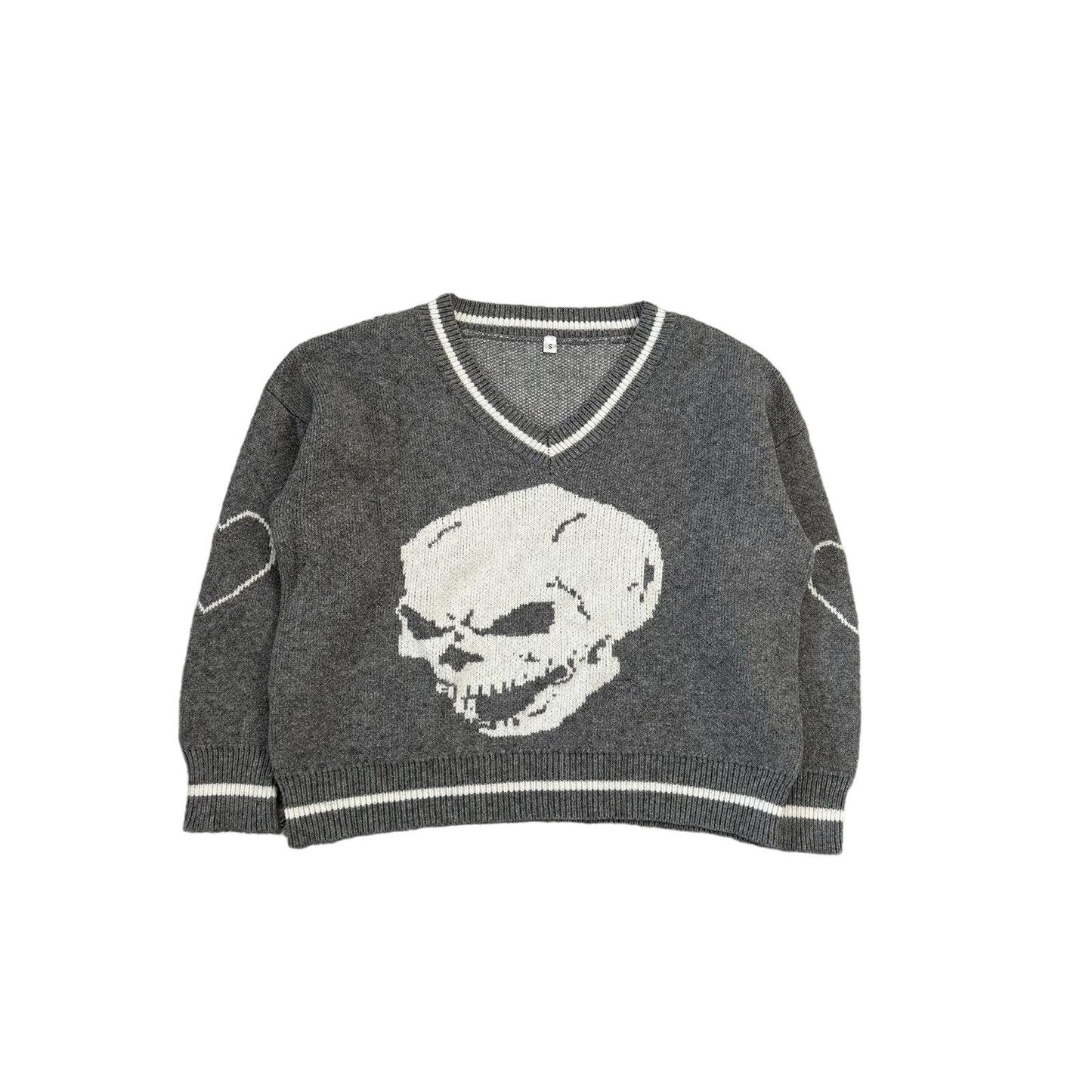 Skull Y2K sweater big logo vintage affliction style
