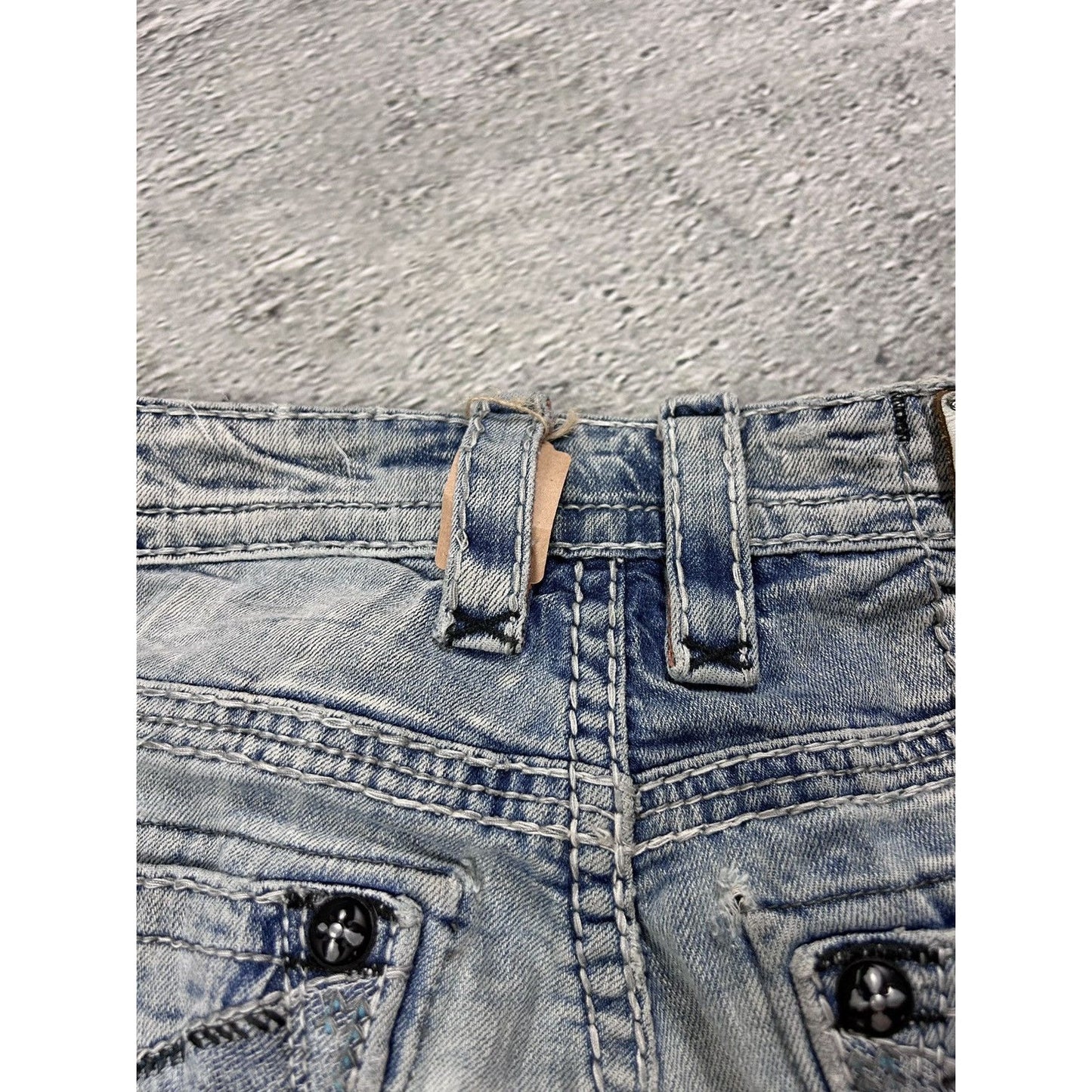 Rock Revival vintage baby blue jeans Y2K straight