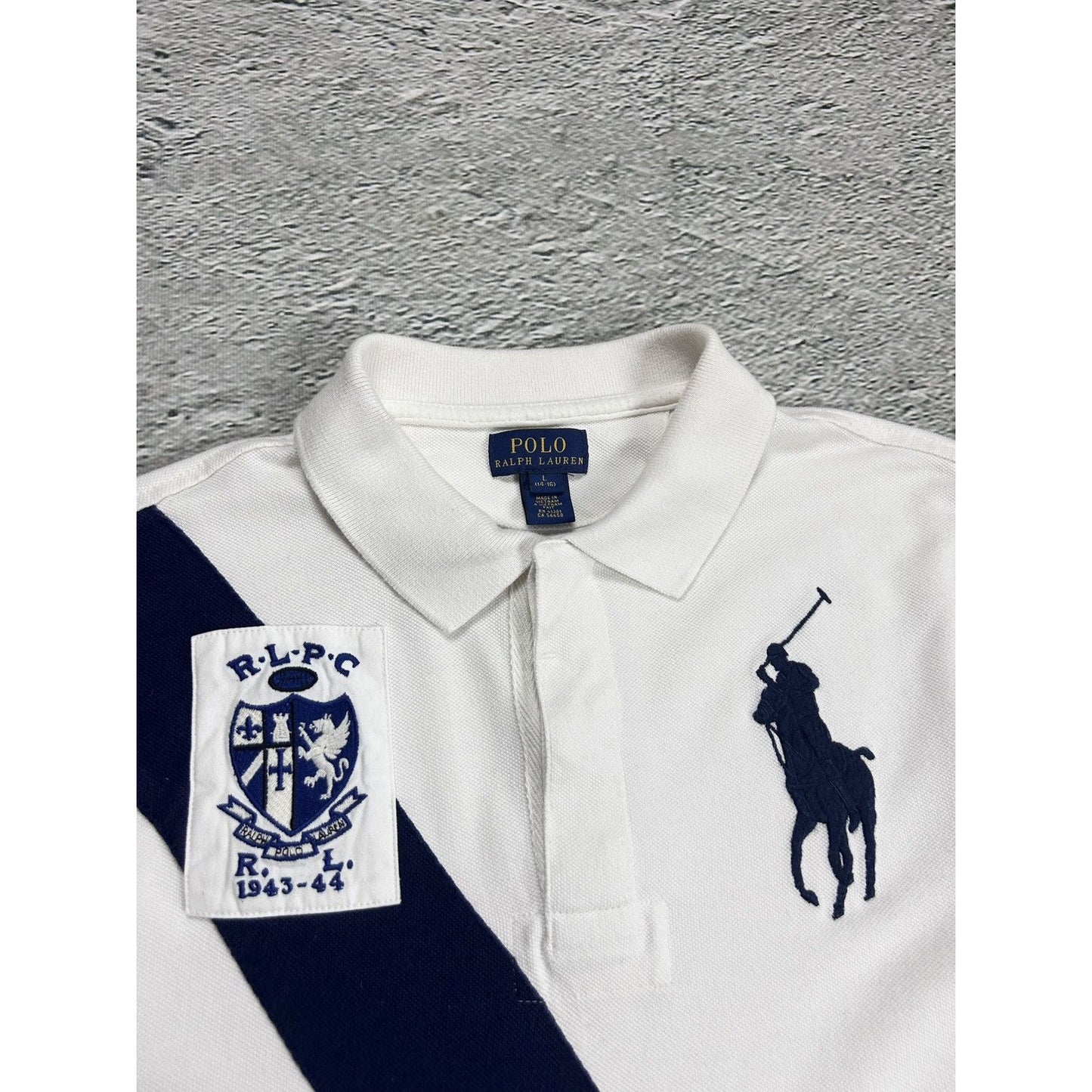 Chief Keef Polo Ralph Lauren longsleeve white big pony
