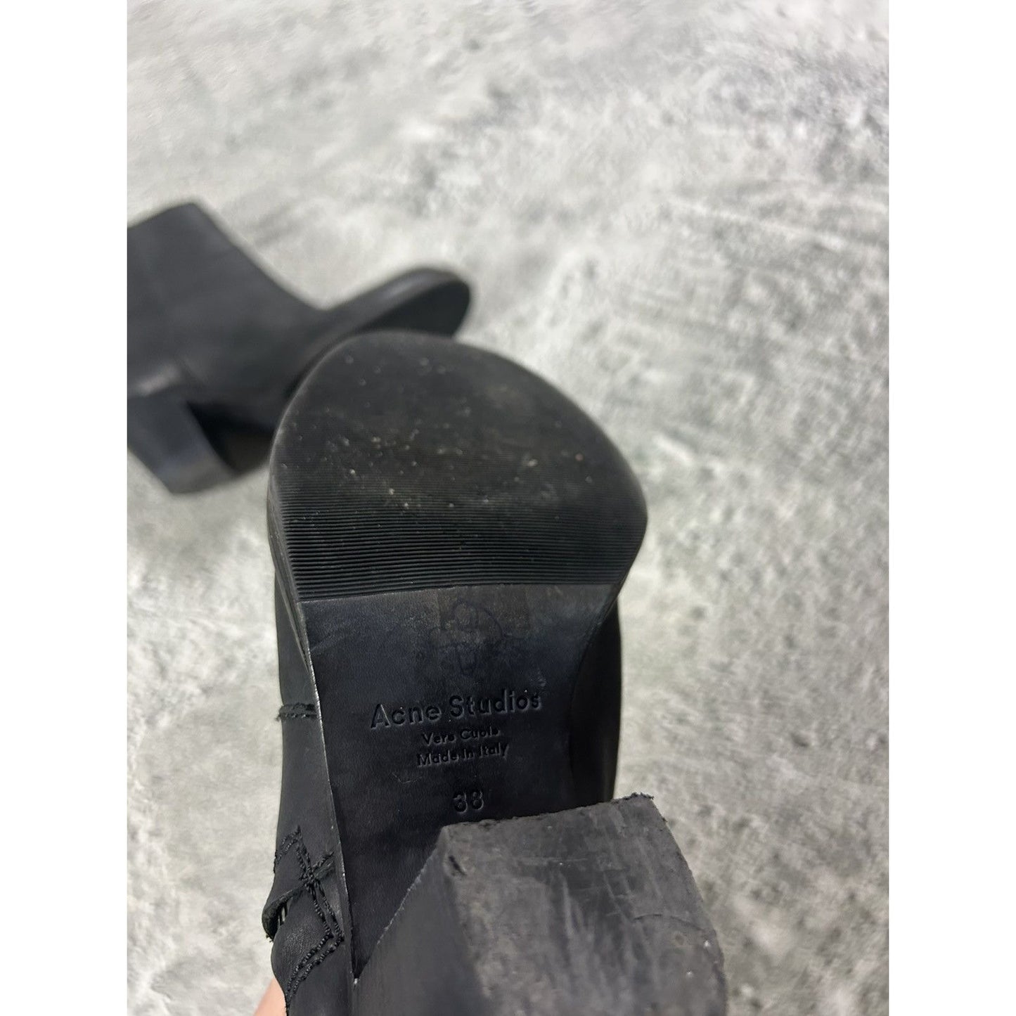 RARE Acne Studios Full Side Zip Boots Heels Margiela Vibe