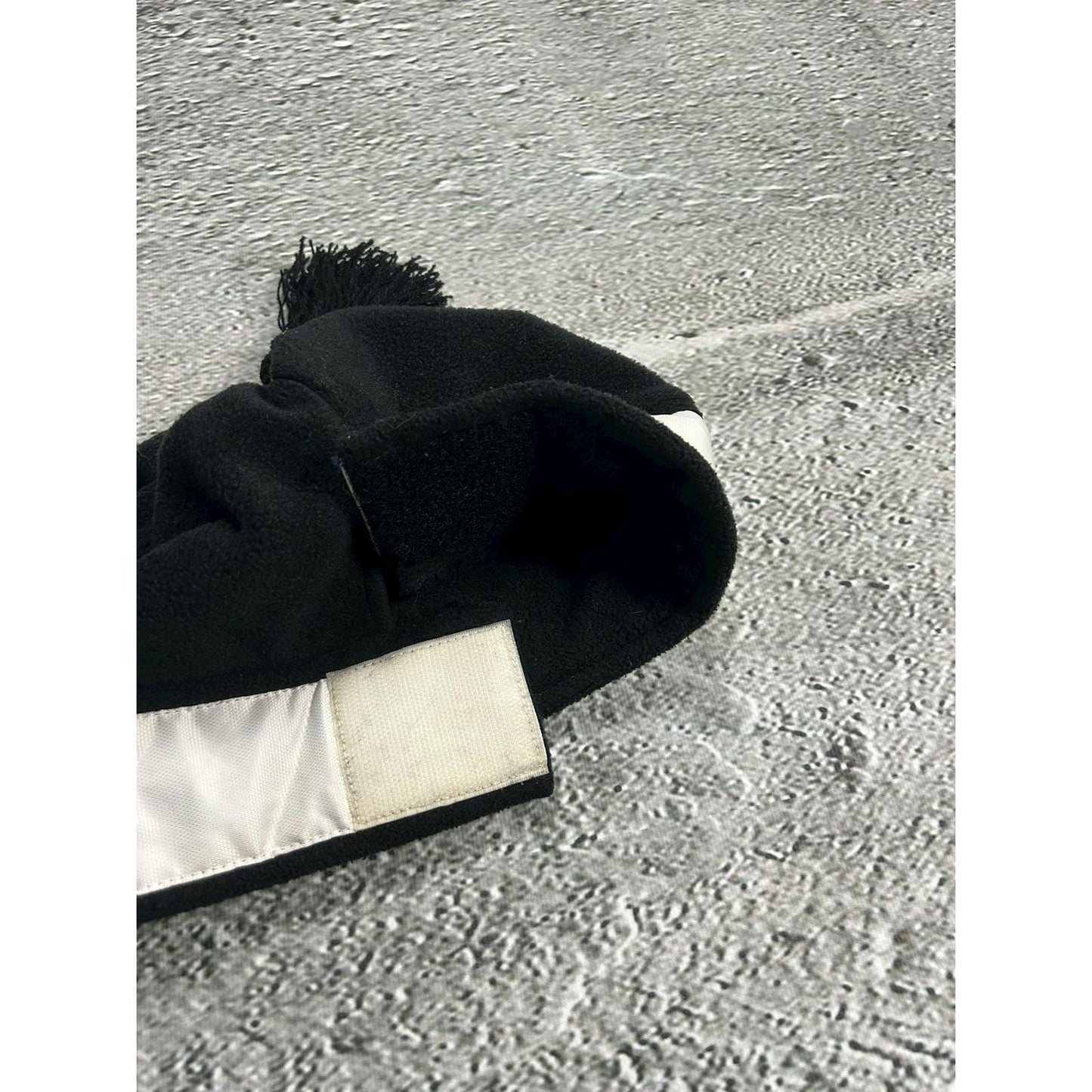 Spyder beanie vintage big logo black white Y2K