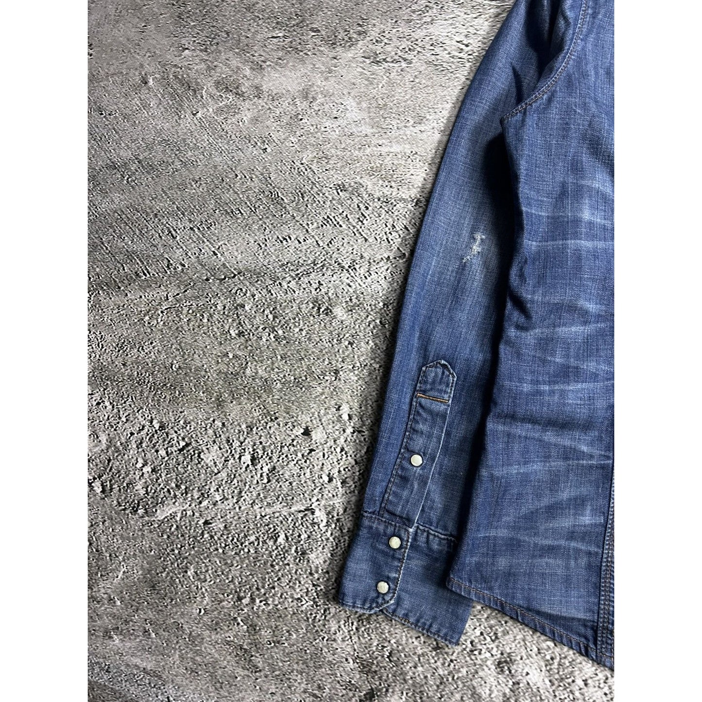True Religion denim shirt button up Y2K