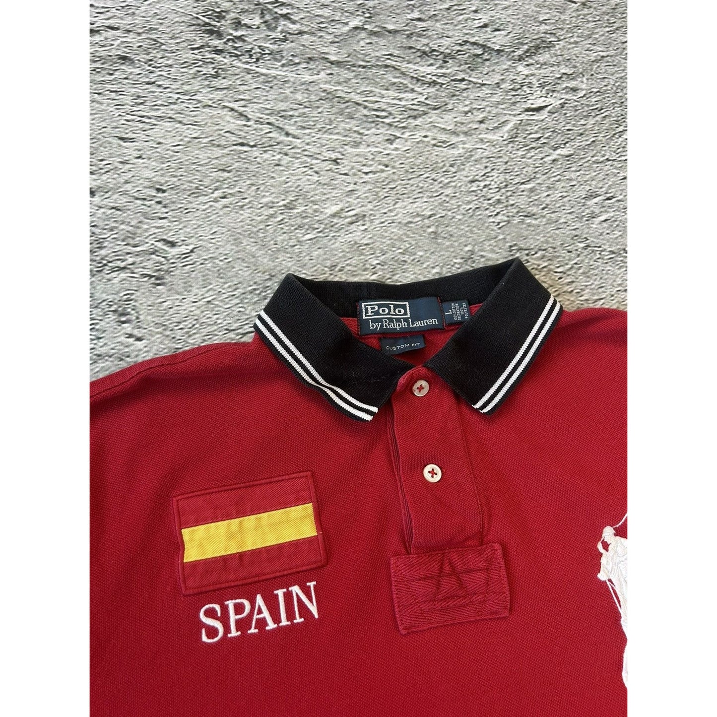 Chief Keef Polo Ralph Lauren Spain vintage red polo shirt