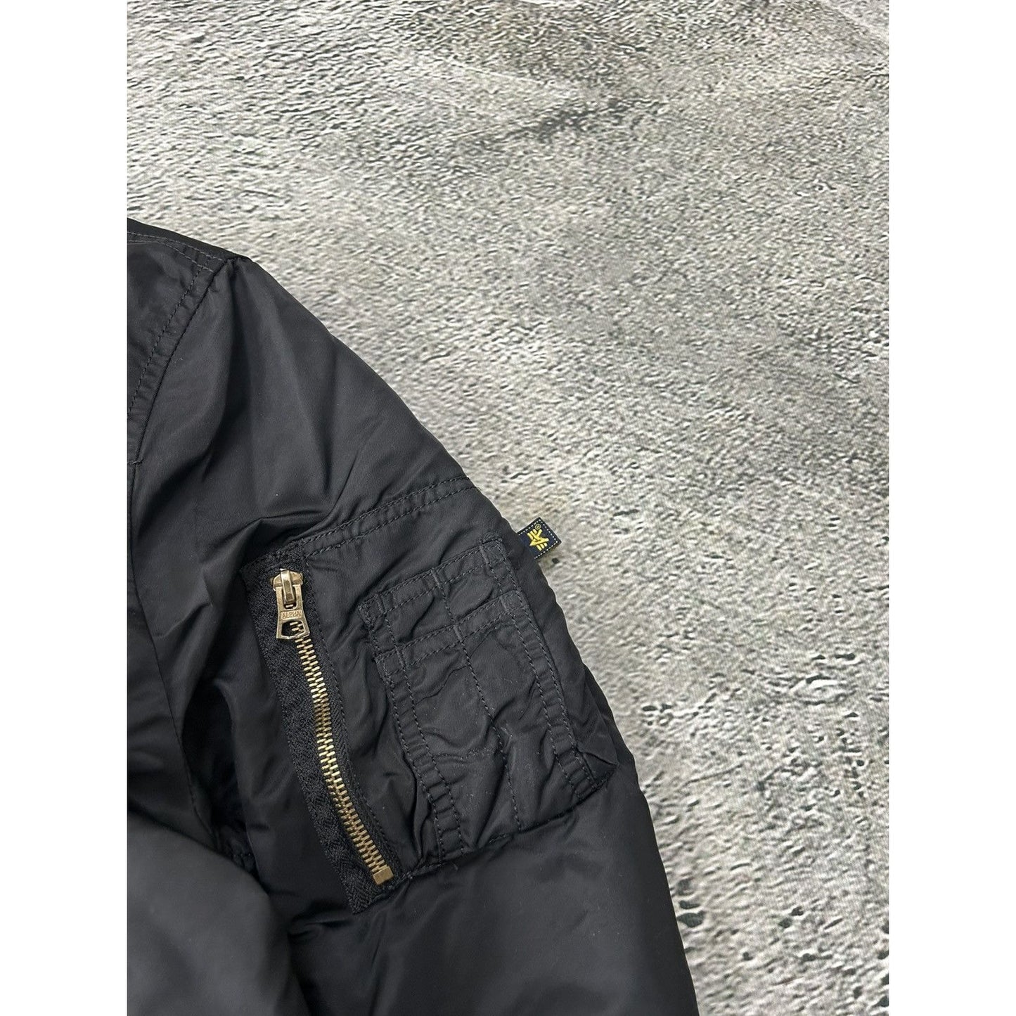 Alpha Industries vintage black bomber jacket