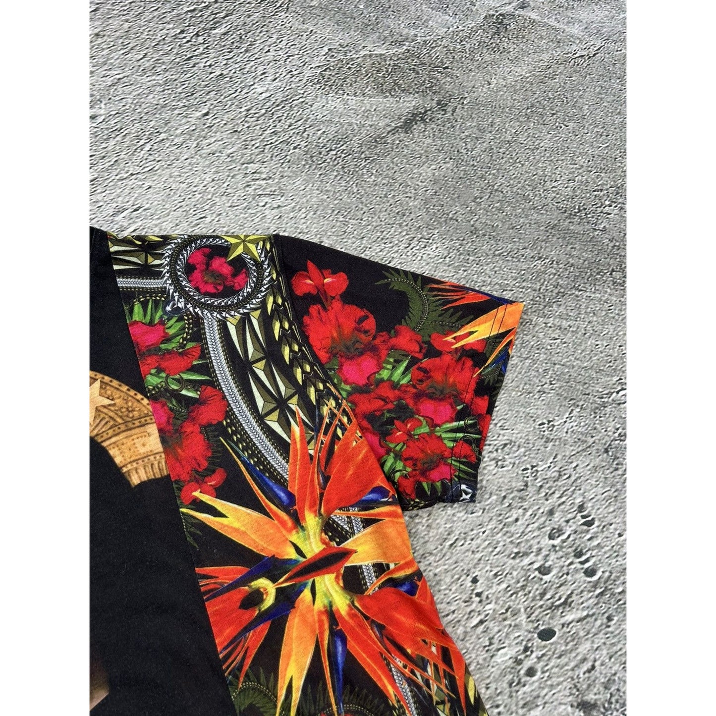 Givenchy Madonna and Iris SS13 t-shirt black tee fullprint