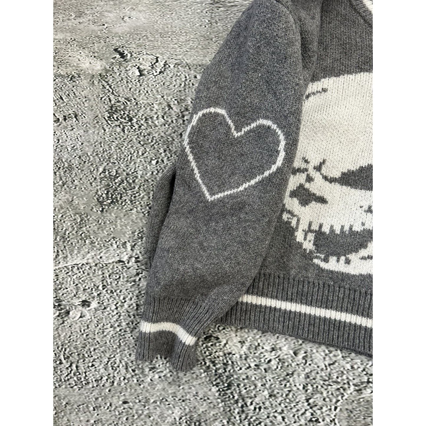 Skull Y2K sweater big logo vintage affliction style
