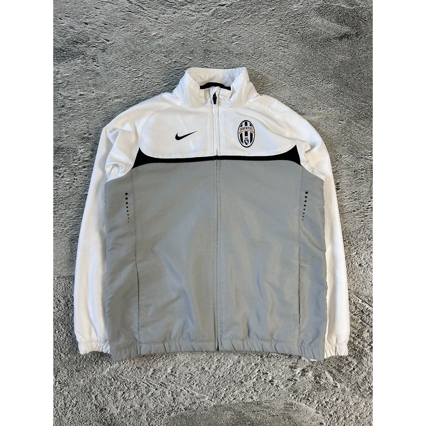 Juventus Nike track suit vintage white black drill Y2K