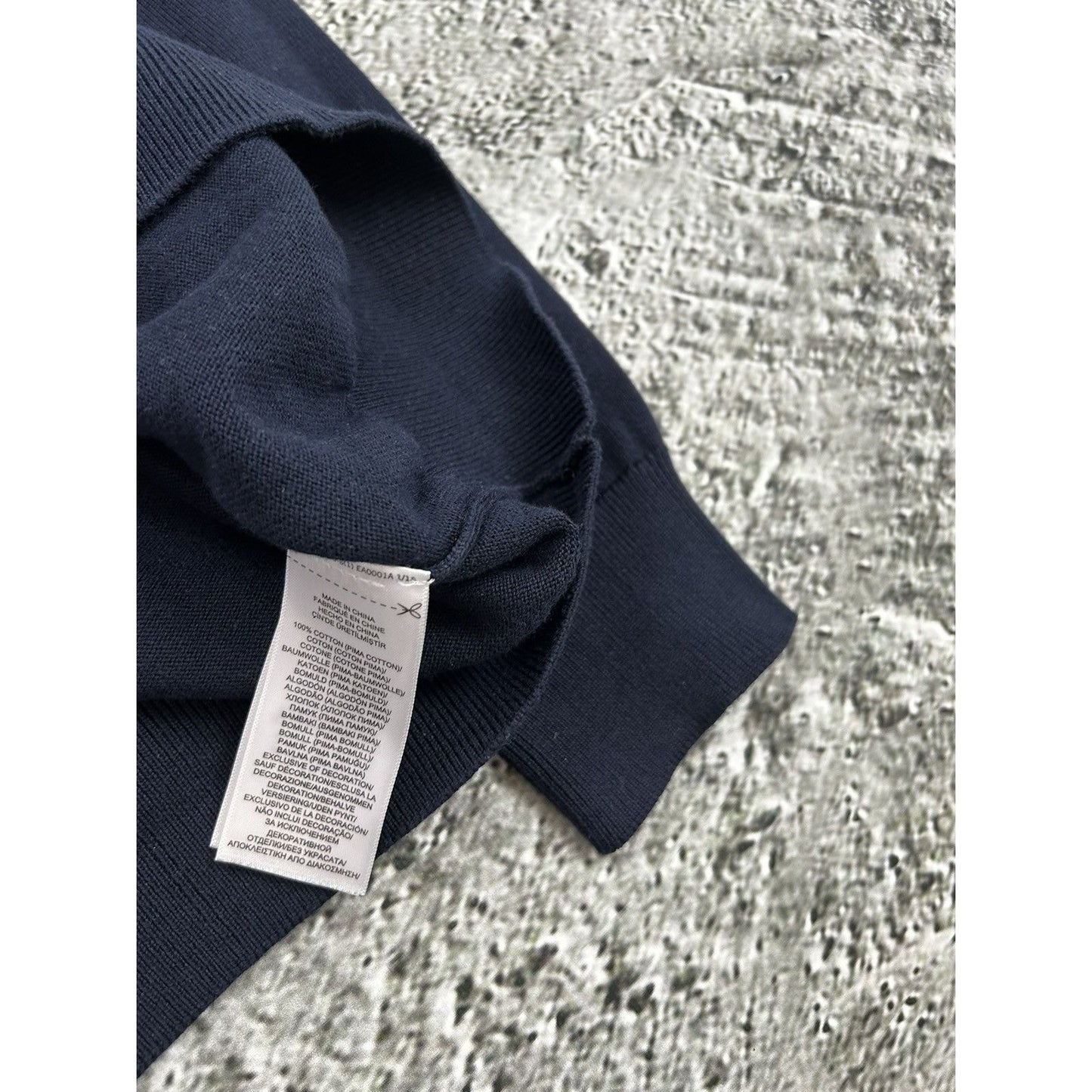 Polo Ralph Lauren vintage navy sweater Pima cotton vneck