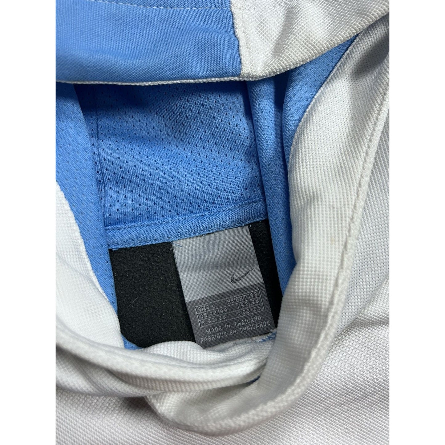 Nike TN hoodie vintage white 2000s blue Y2K sweatshirt