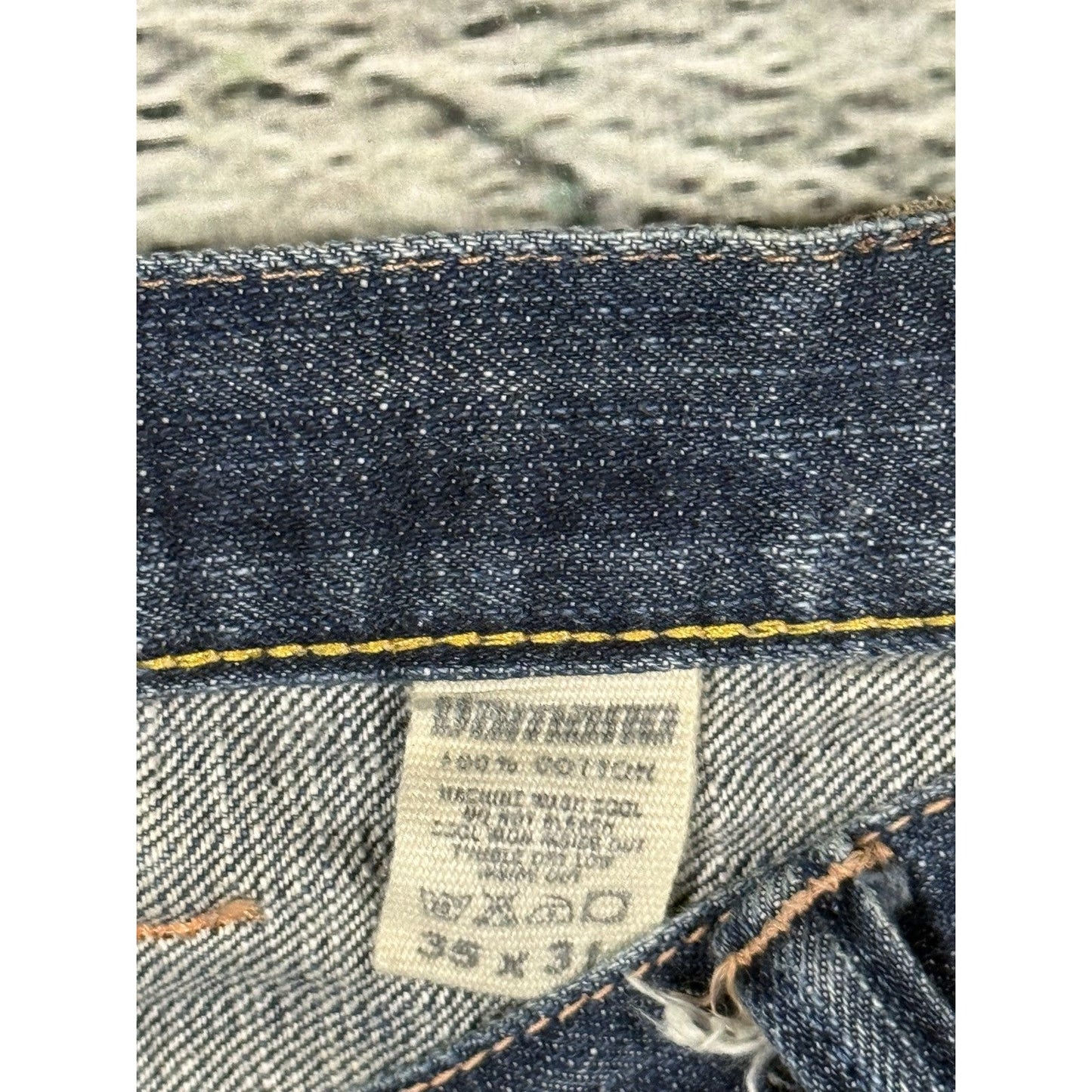 Evisu Yamane jeans vintage design selvedge embroidery cat