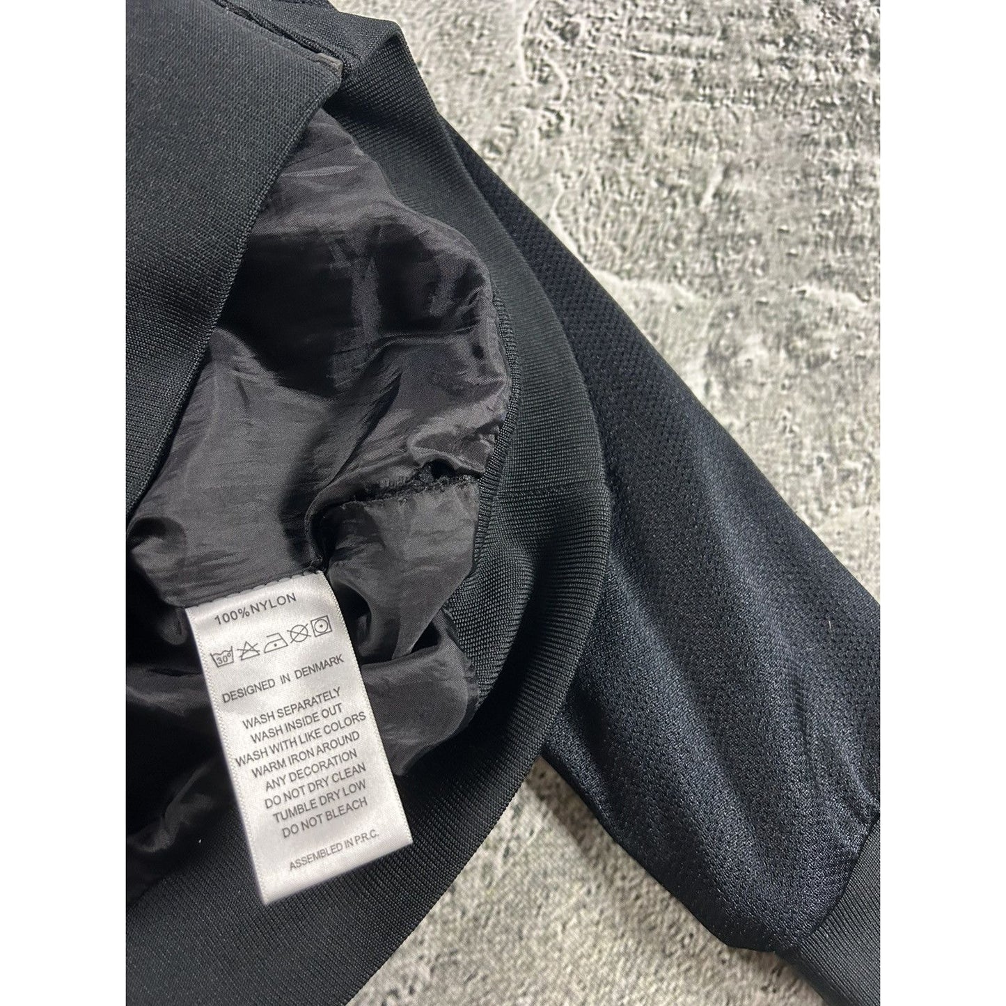 Han Kjobenhavn nylon bomber jacket black