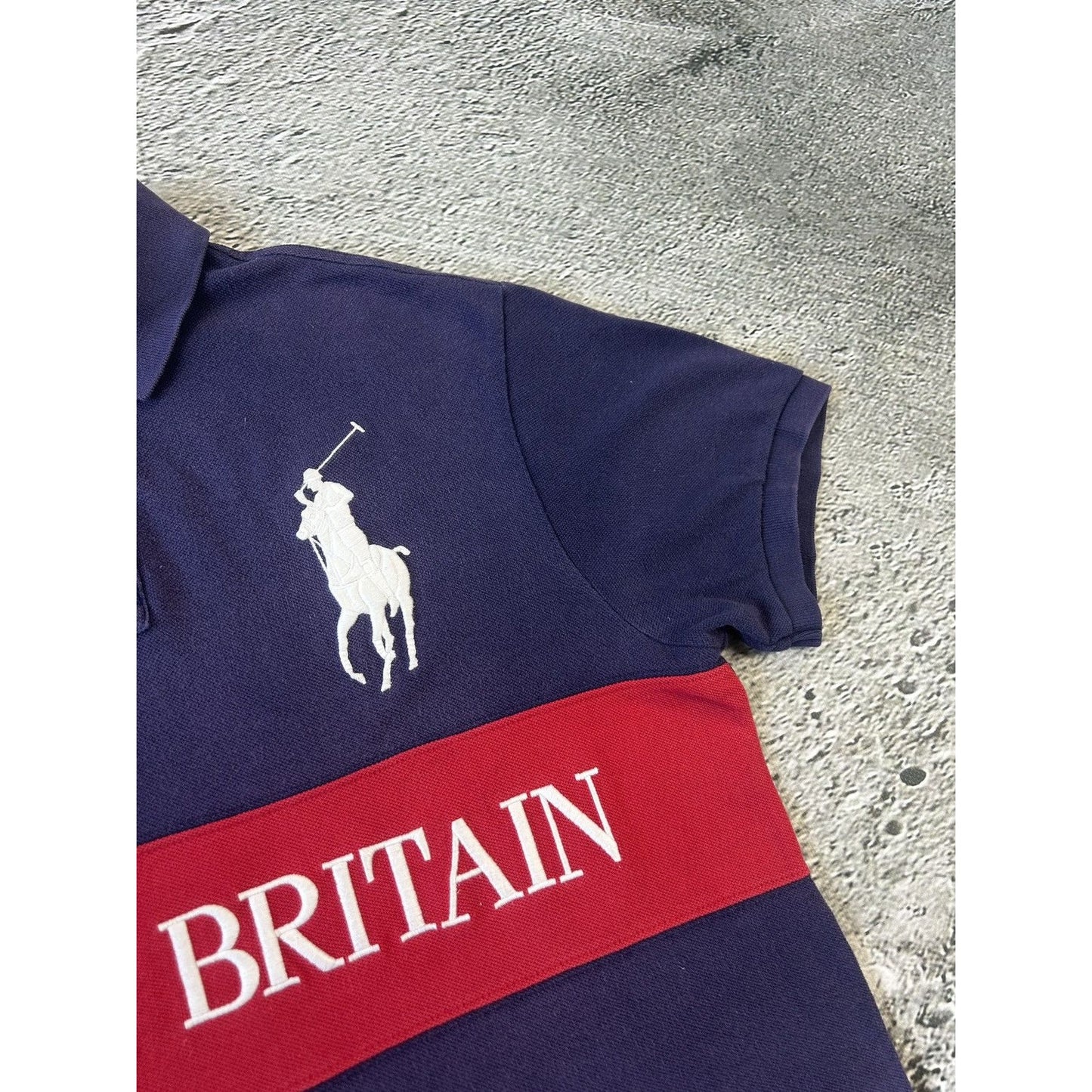 Chief Keef Polo Ralph Lauren Great Britain vintage navy red