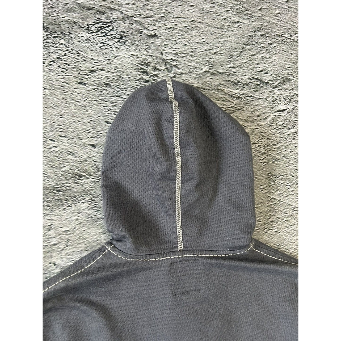 True Religion zip hoodie vintage contrast stitching Y2K