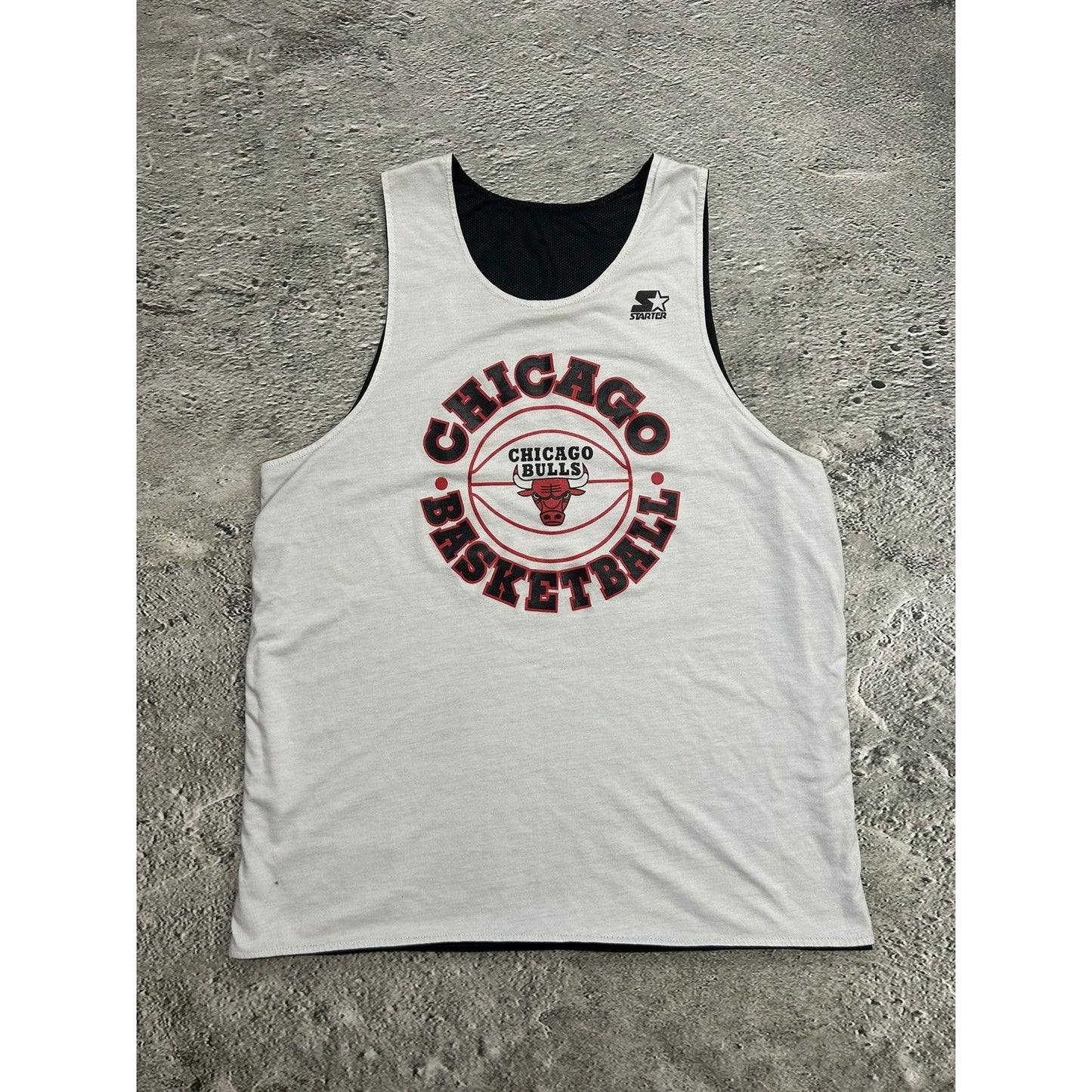 Chicago Bulls Vintage Reversible Practice Jersey Black White