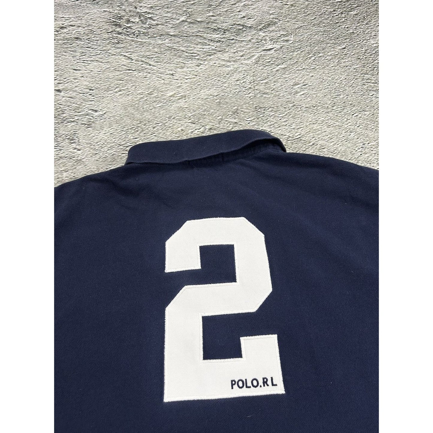 Polo Ralph Lauren London vintage navy polo T-shirt Flag