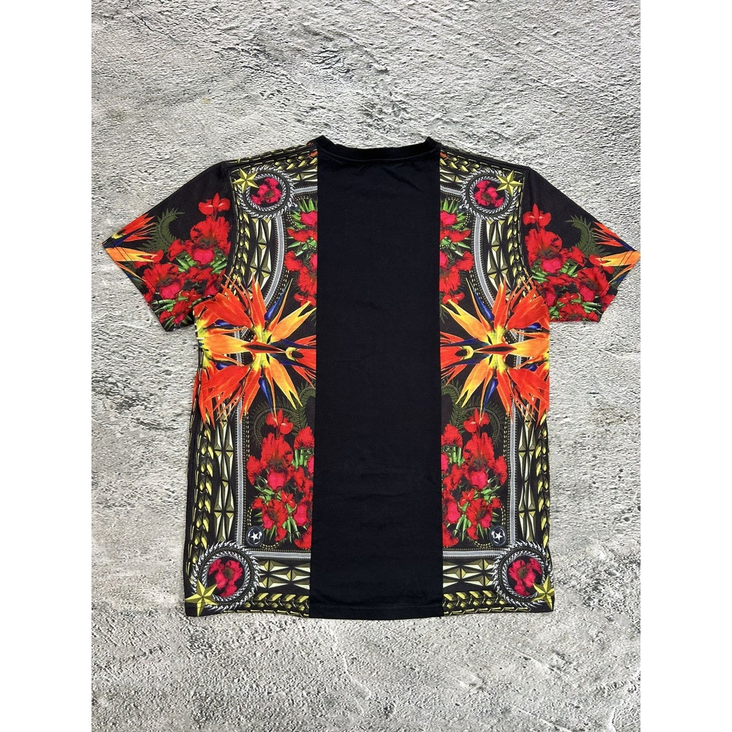Givenchy Madonna and Iris SS13 t-shirt black tee fullprint