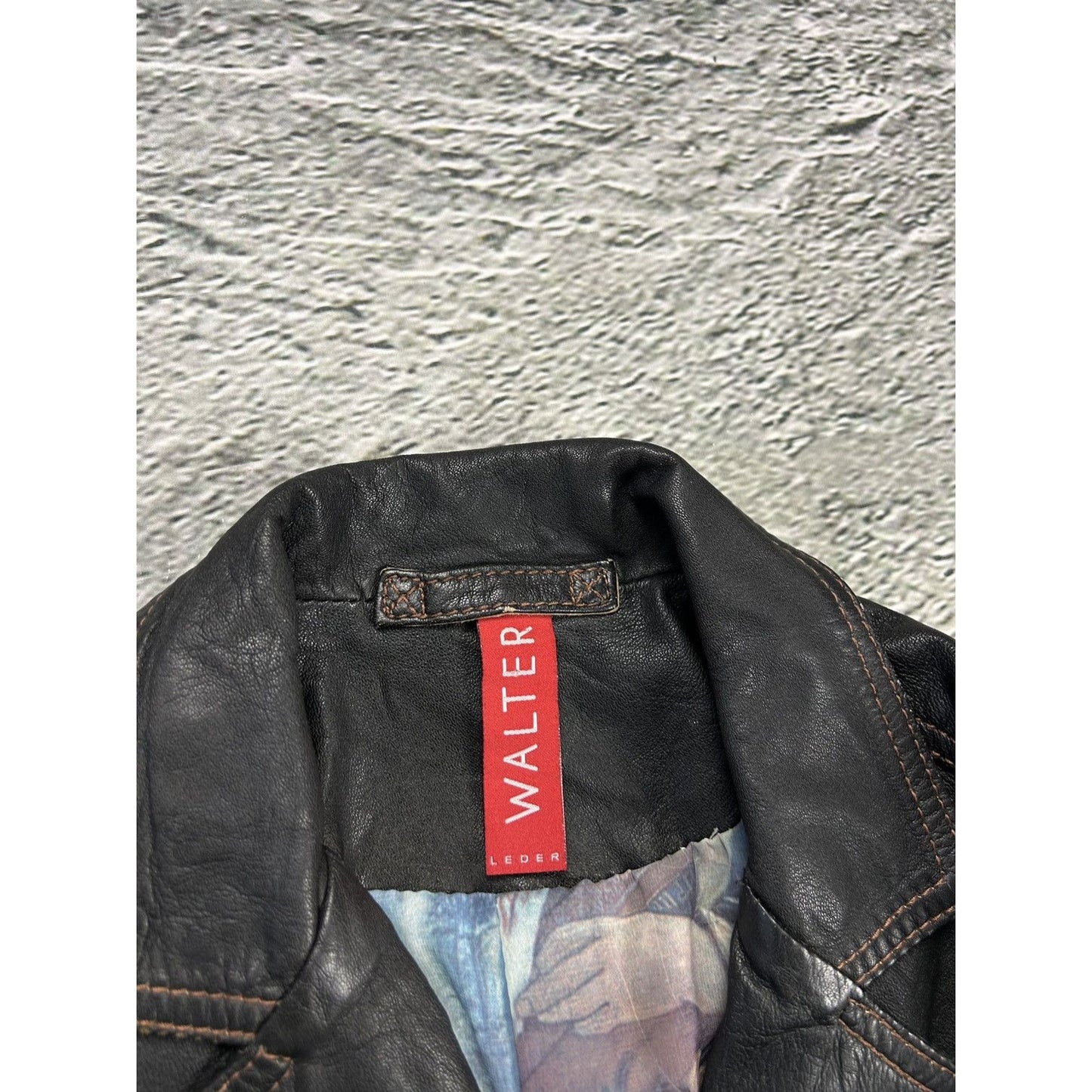 Vintage Leather Jacket Avant Garde Walter Leder Y2K