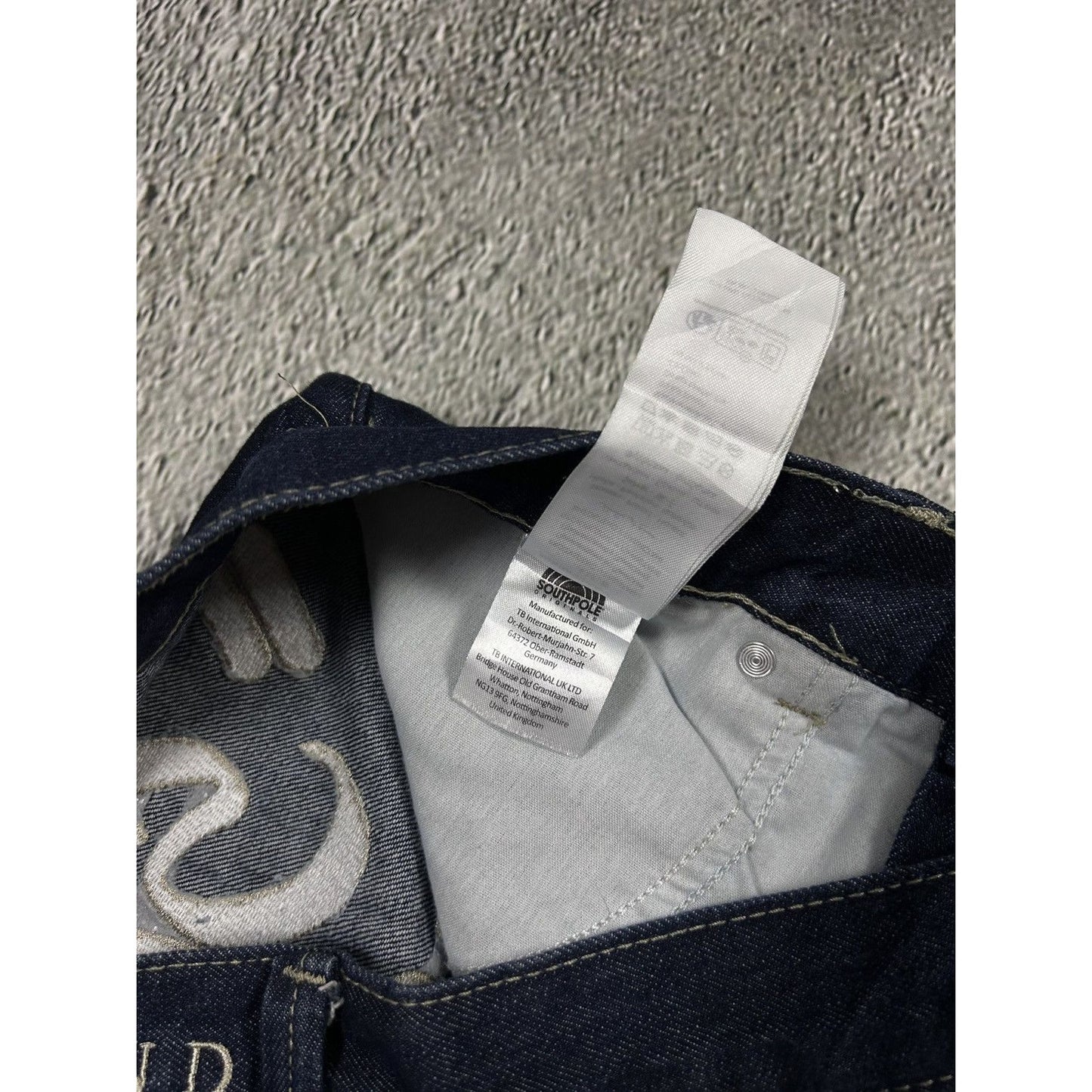 Southpole jeans Y2K big logo navy