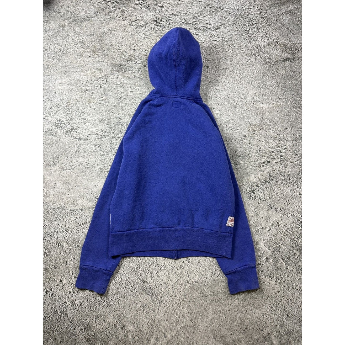 Evisu zip hoodie blue vintage big logo Y2K blue