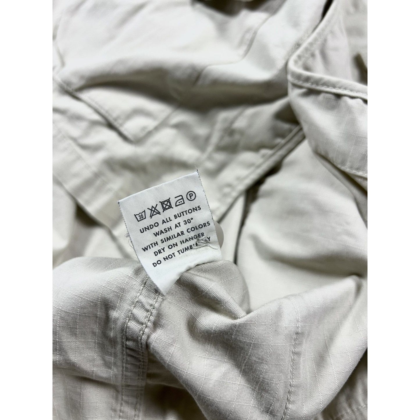 A Day's March military style cotton jacket beige