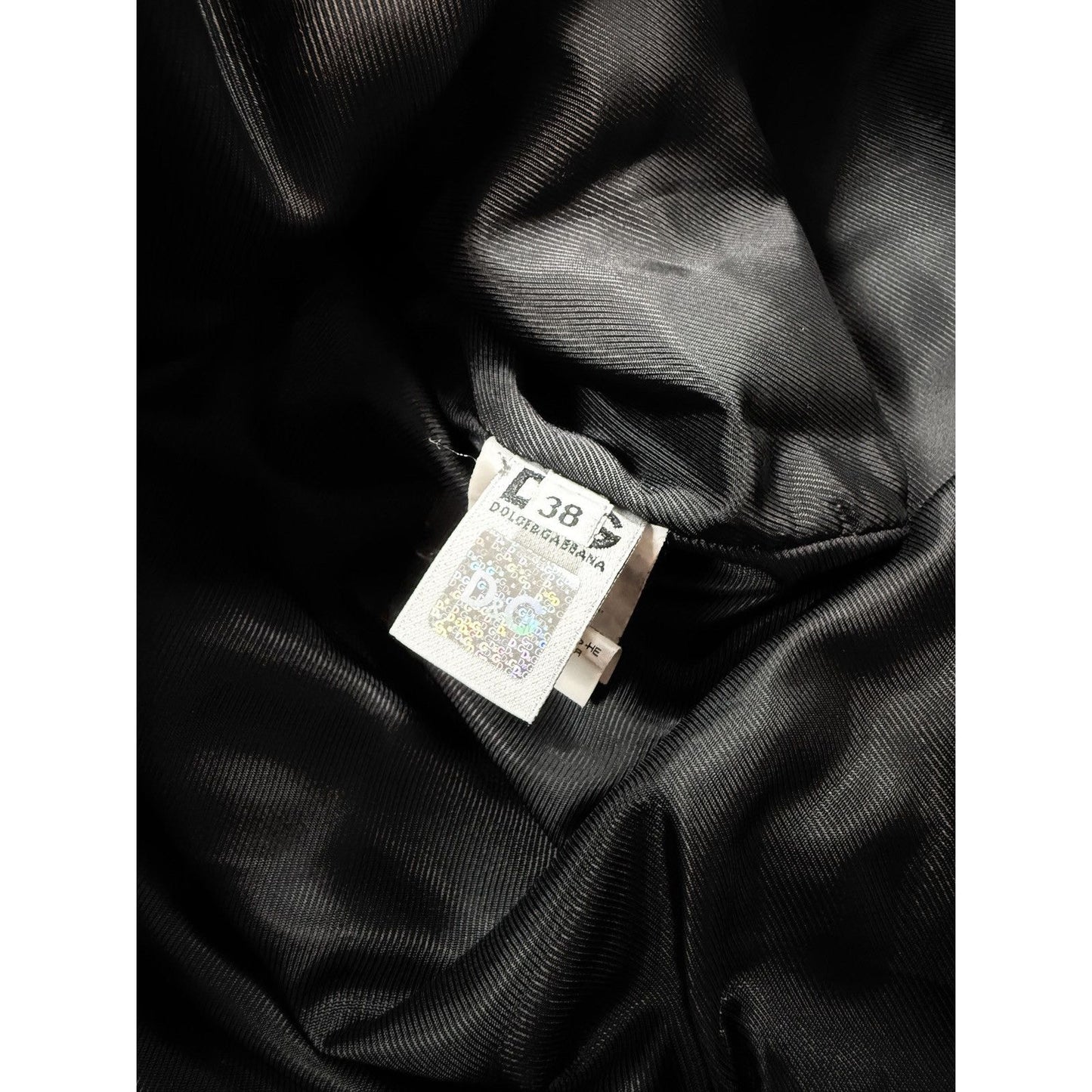 Dolce & Gabbana coat vintage black leather lambskin