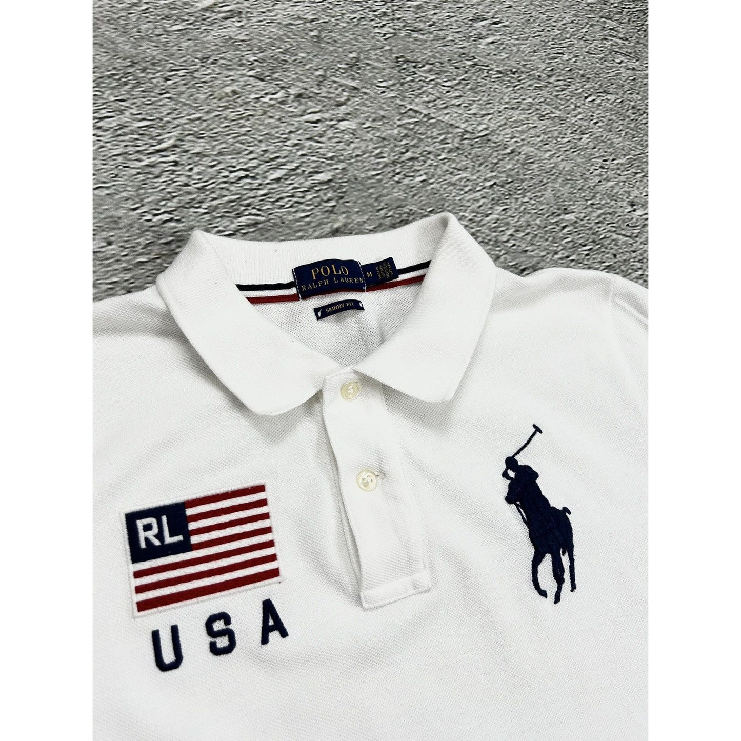 Chief Keef Polo Ralph Lauren vintage white polo USA big pony