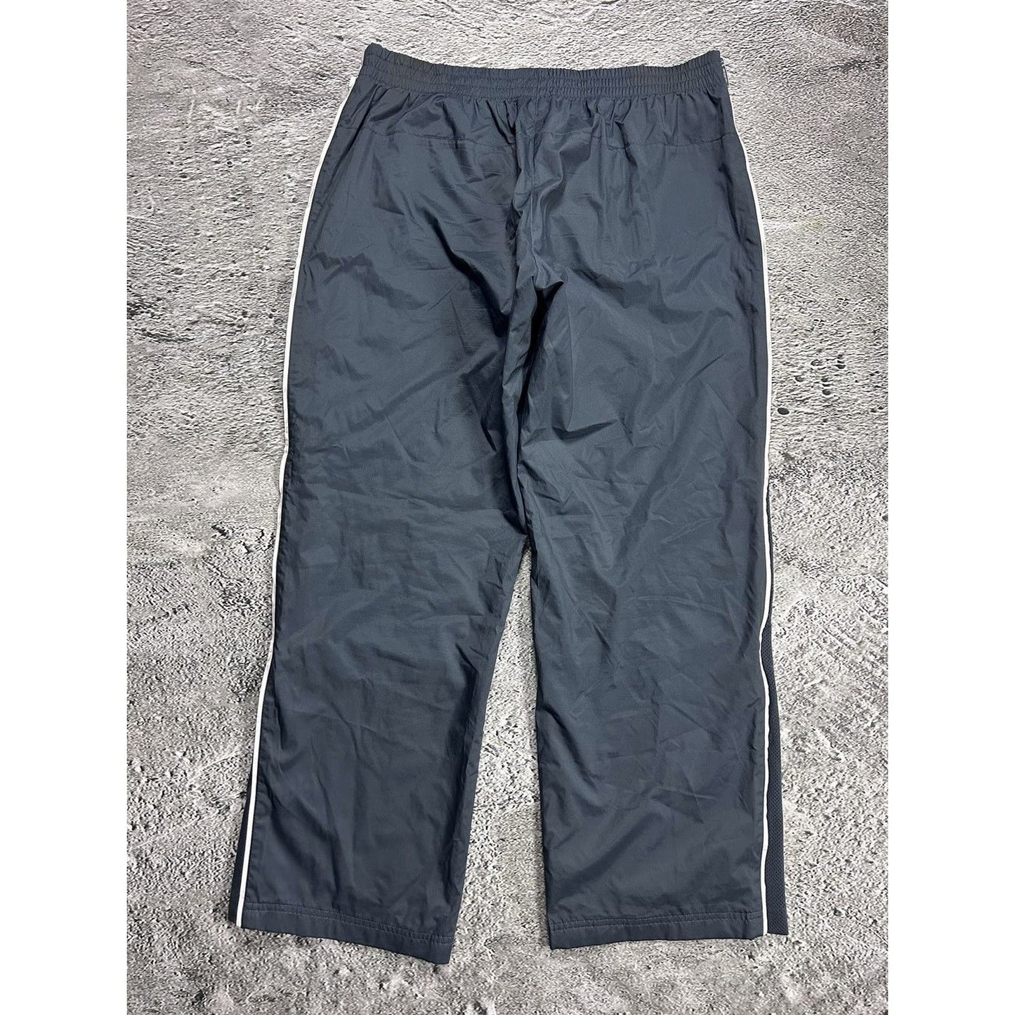 Adidas vintage grey nylon track pants big logo 2000s