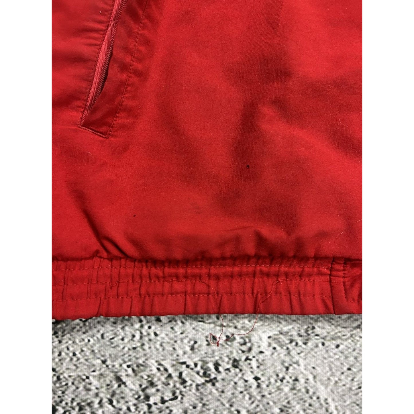 Adidas track suit vintage red black nylon track pants drill