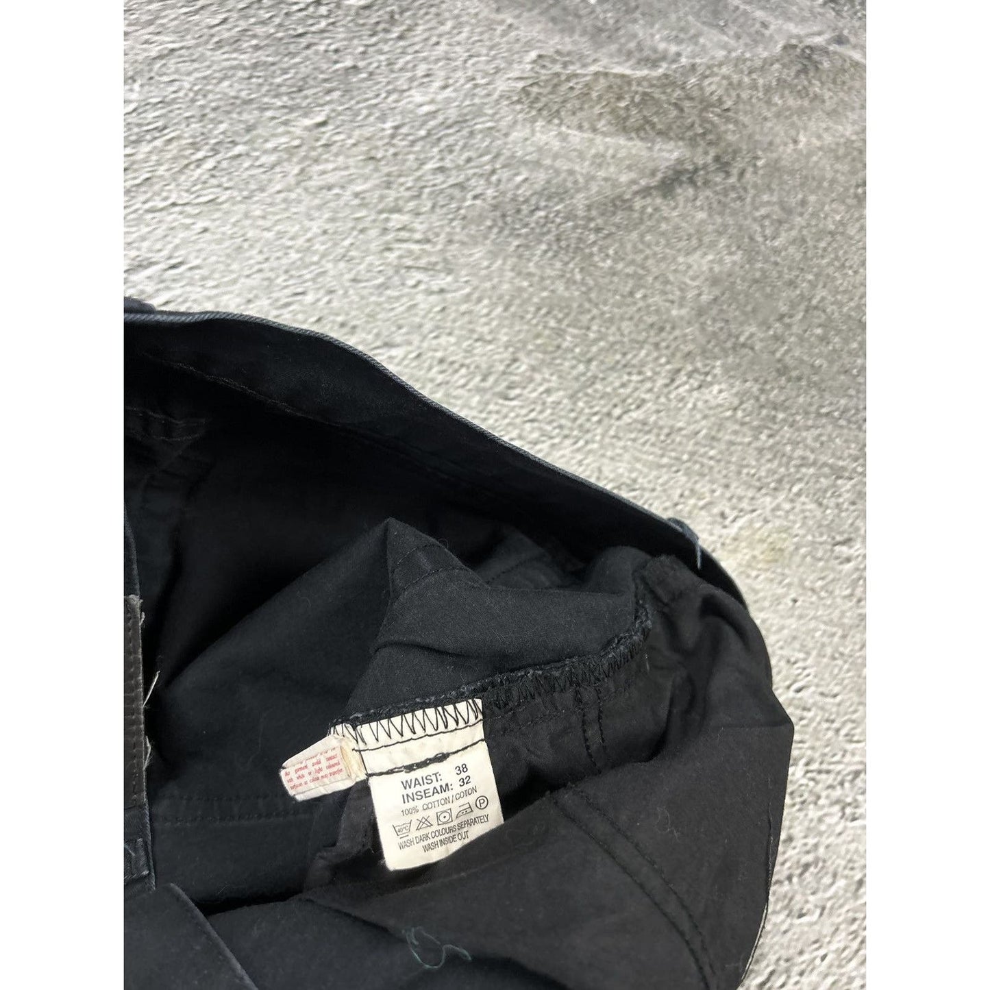 Yves Saint Laurent vintage black YSL logo chino pants