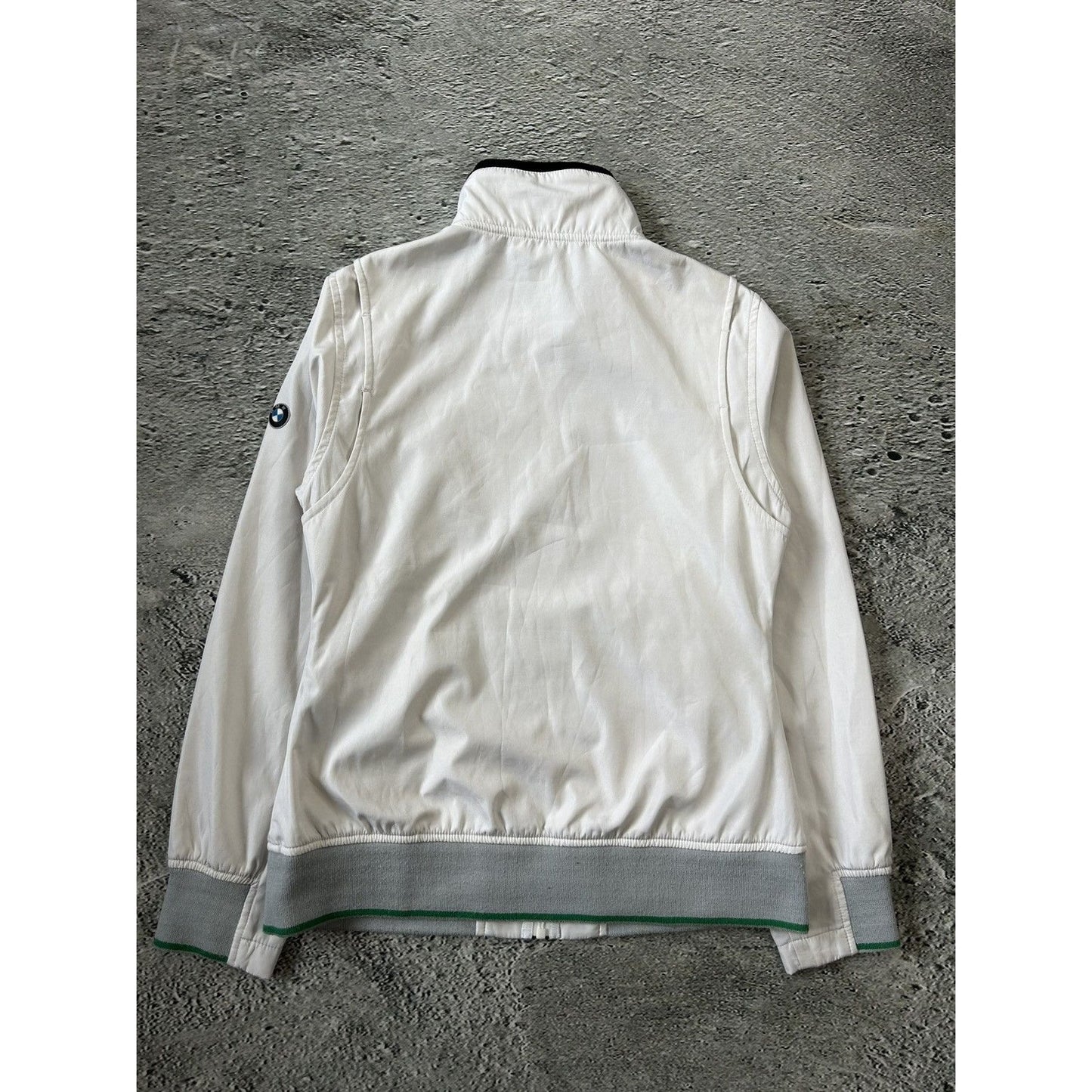 BMW Racing Jacket vintage white bomber track jacket