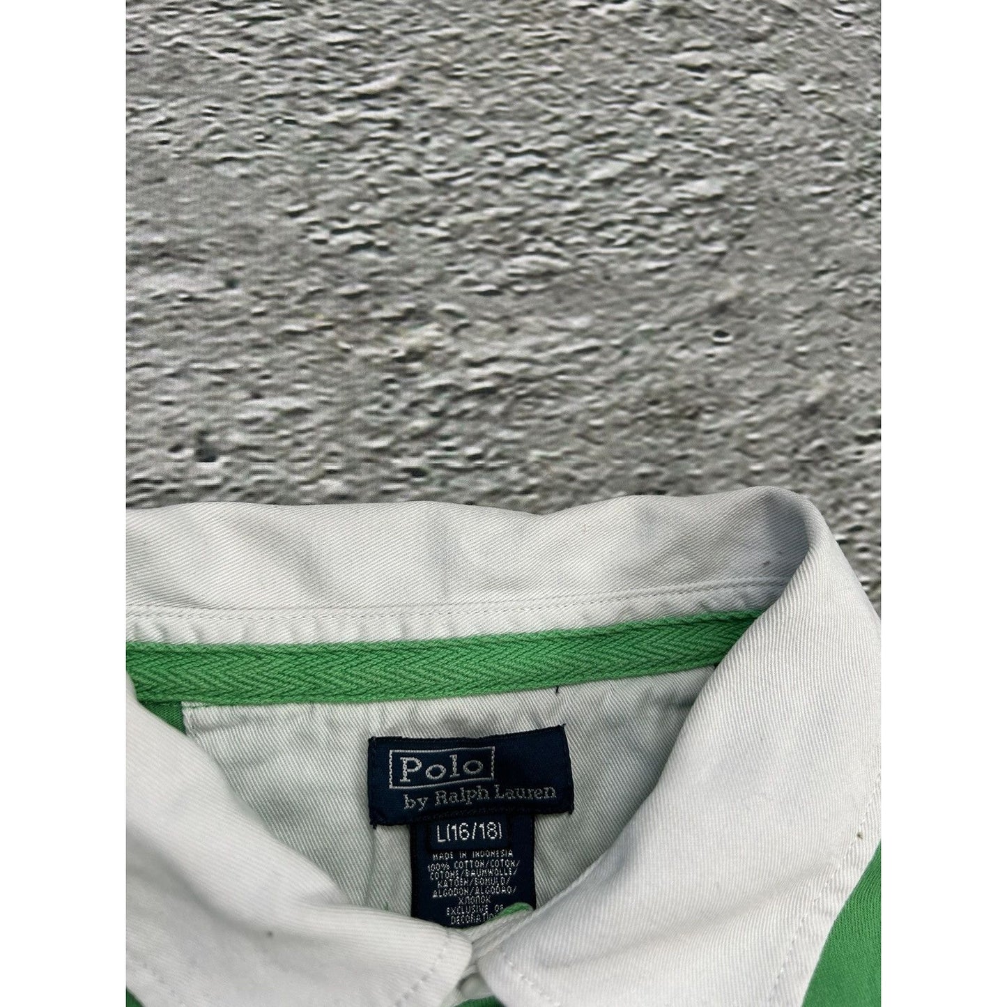 Polo Ralph Lauren vintage longsleeve rugby green big pony