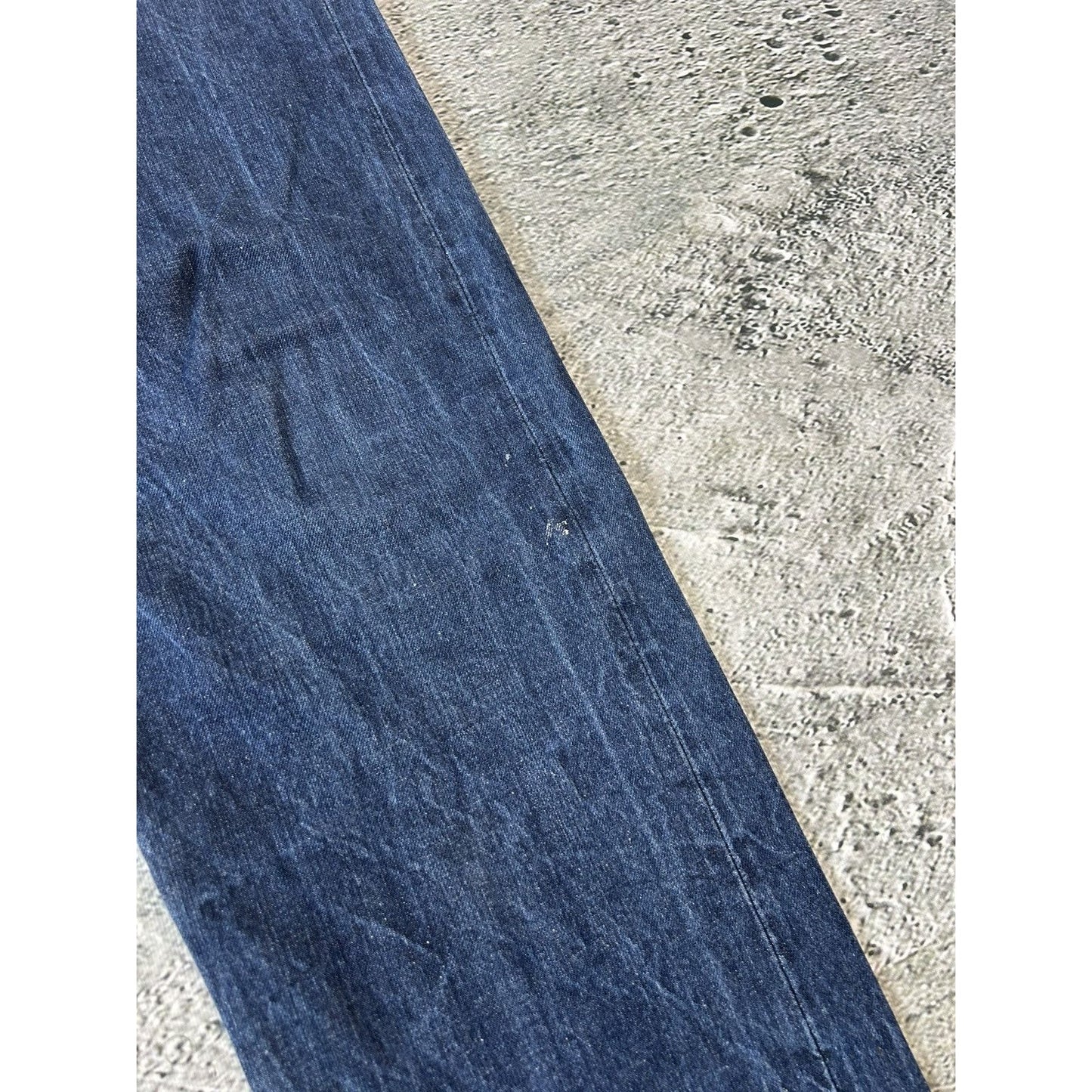 Evisu jeans One God Brand navy denim pants Y2K baggy
