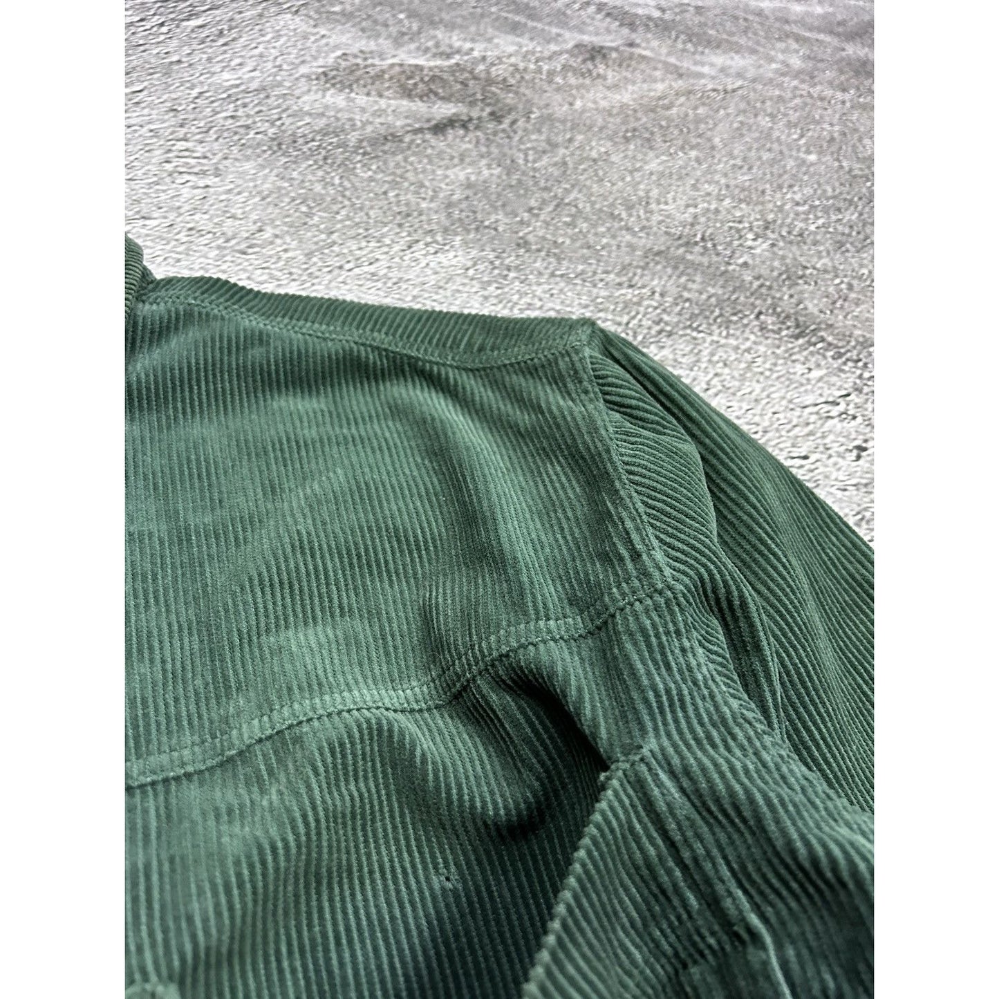 Karl Kani vintage corduroy shirt green big logo spell out
