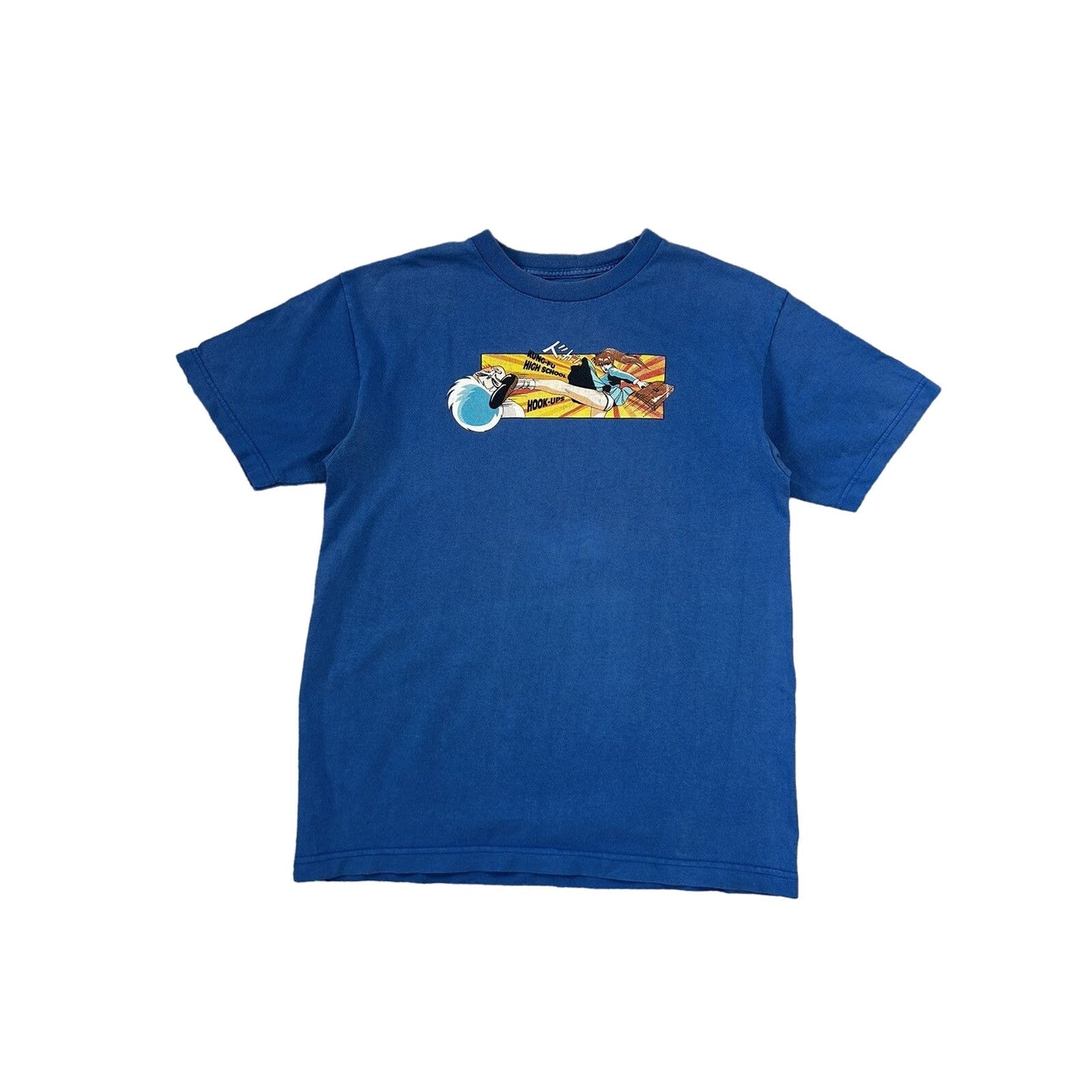 Hook-ups T-shirt blue hung fu high school vintage