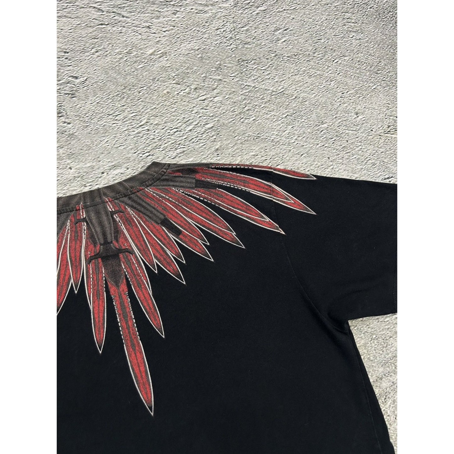 Marcelo Burlon Tee black red wings